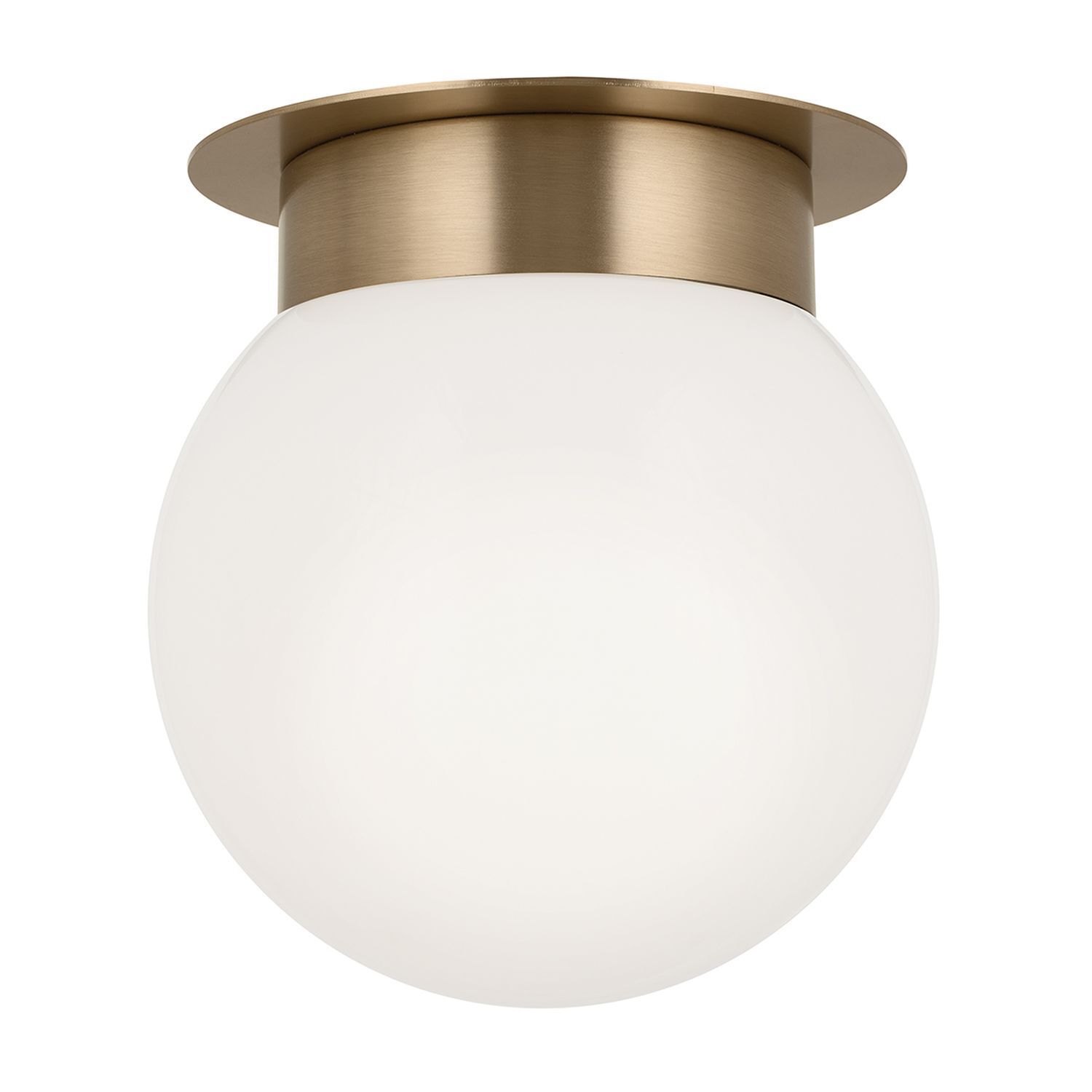 Deckenleuchte E27 Ø 20,3 cm Metall Glas in Bronze Weiß