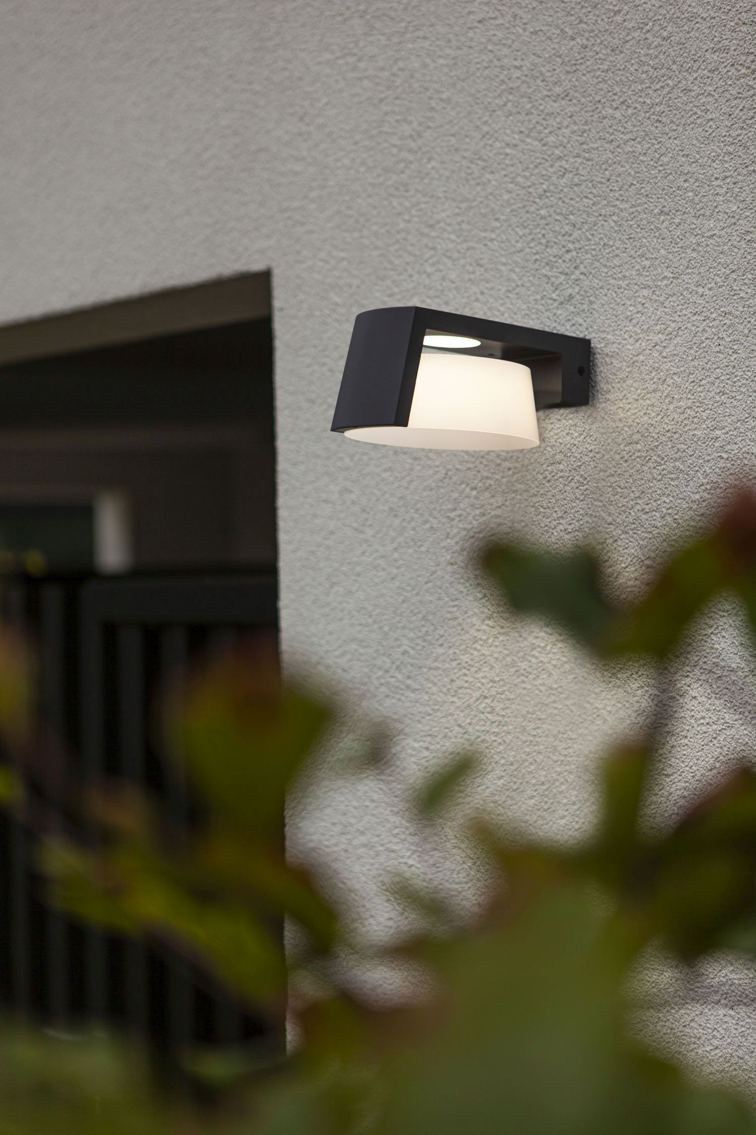 LED Wandlampe Aluminium Anthrazit B:16 cm IP44 1000 lm