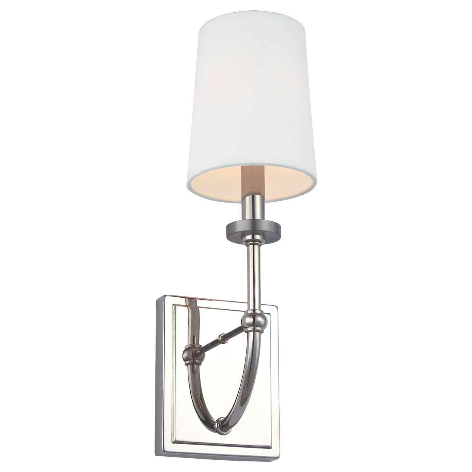 Badleuchte Wand 40,6 cm hoch IP44 Chrom Weiß