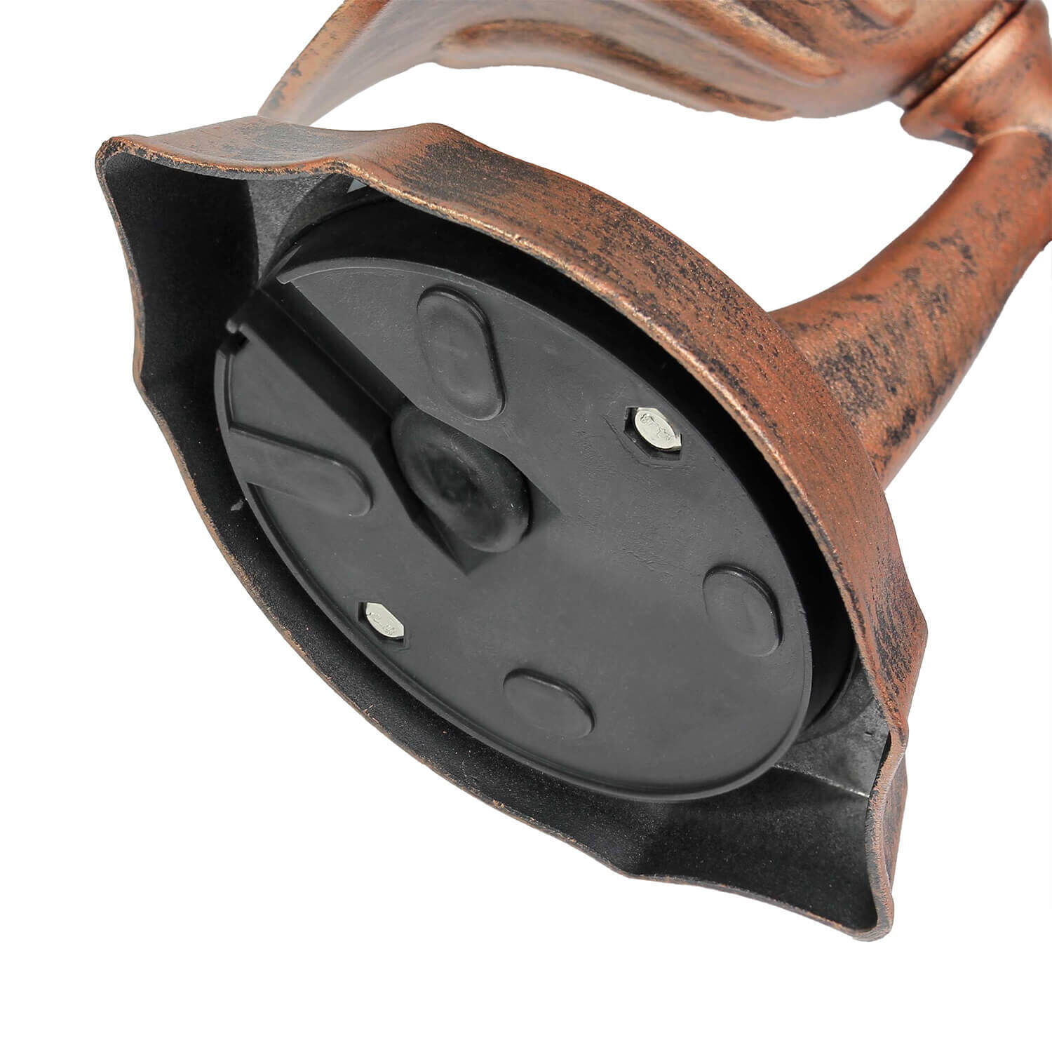 Laterne Wandlampe Außen rustikal wetterfest MILANO Bronze, Helm