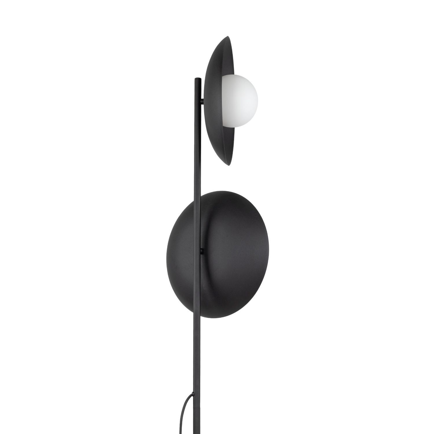 Wandlampe, Standleuchte, Schwarz, Metall, Glaskugel