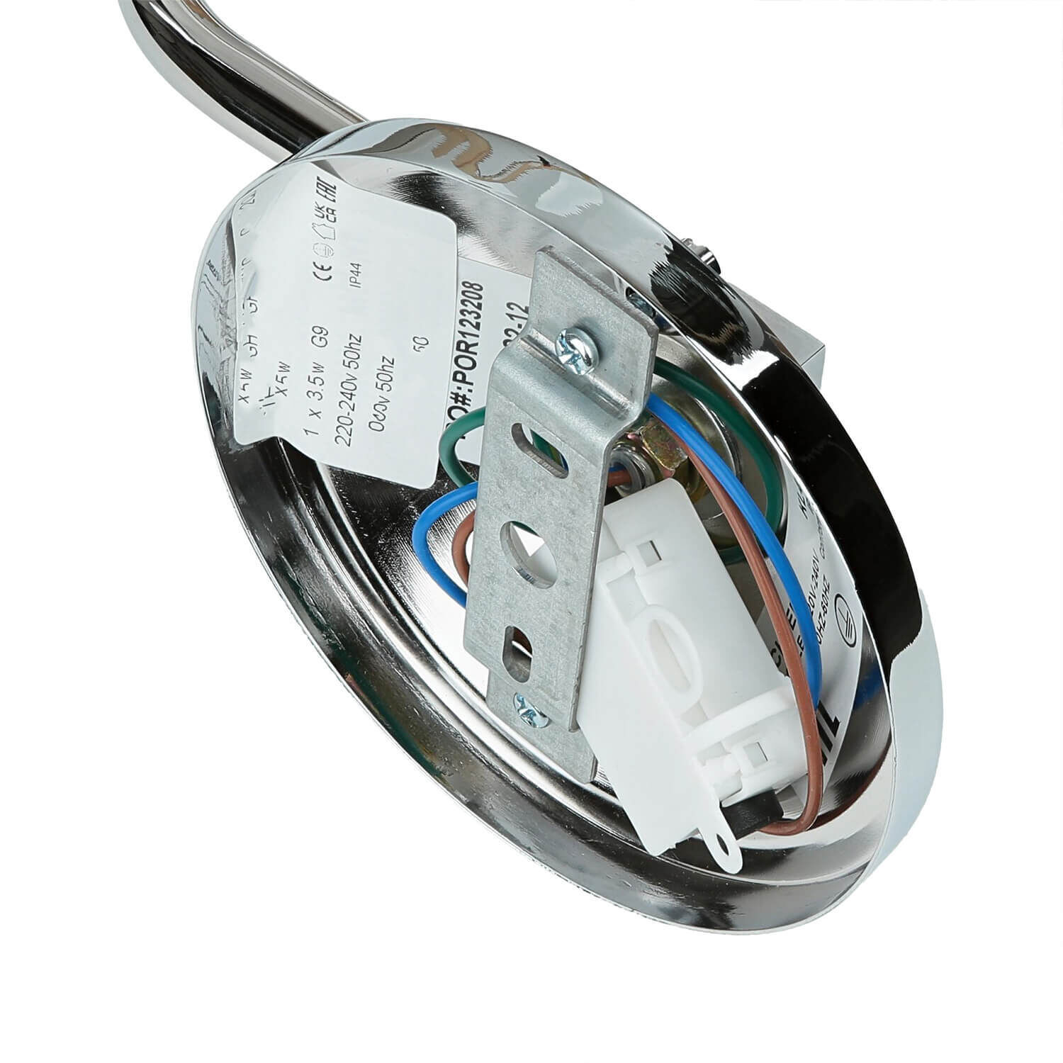 Stilvolle Badleuchte mit LED IP44 Riffelglas COSTILLA