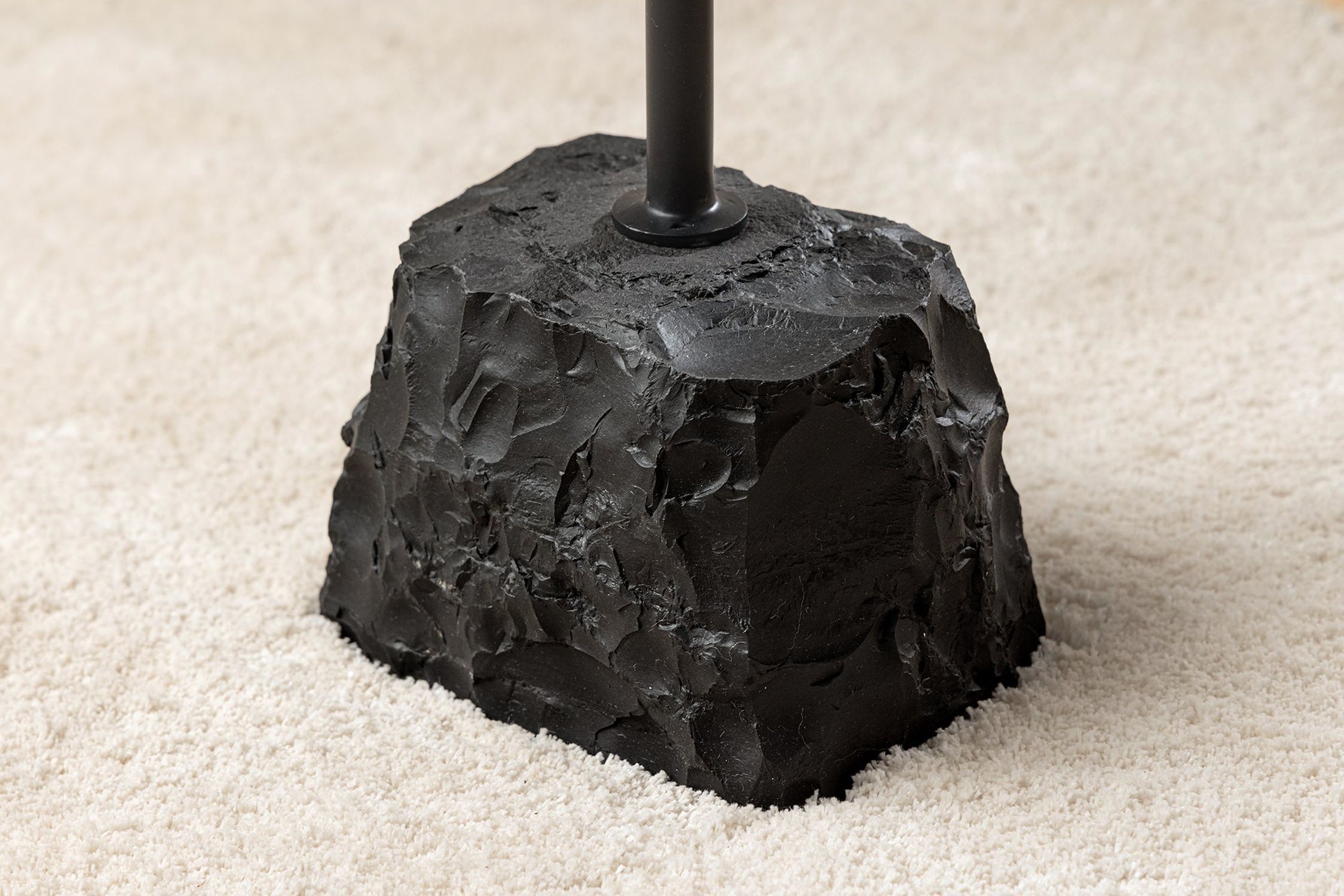 Beistelltisch Mango Holz Marmor Metall Handarbeit Ø 33 cm