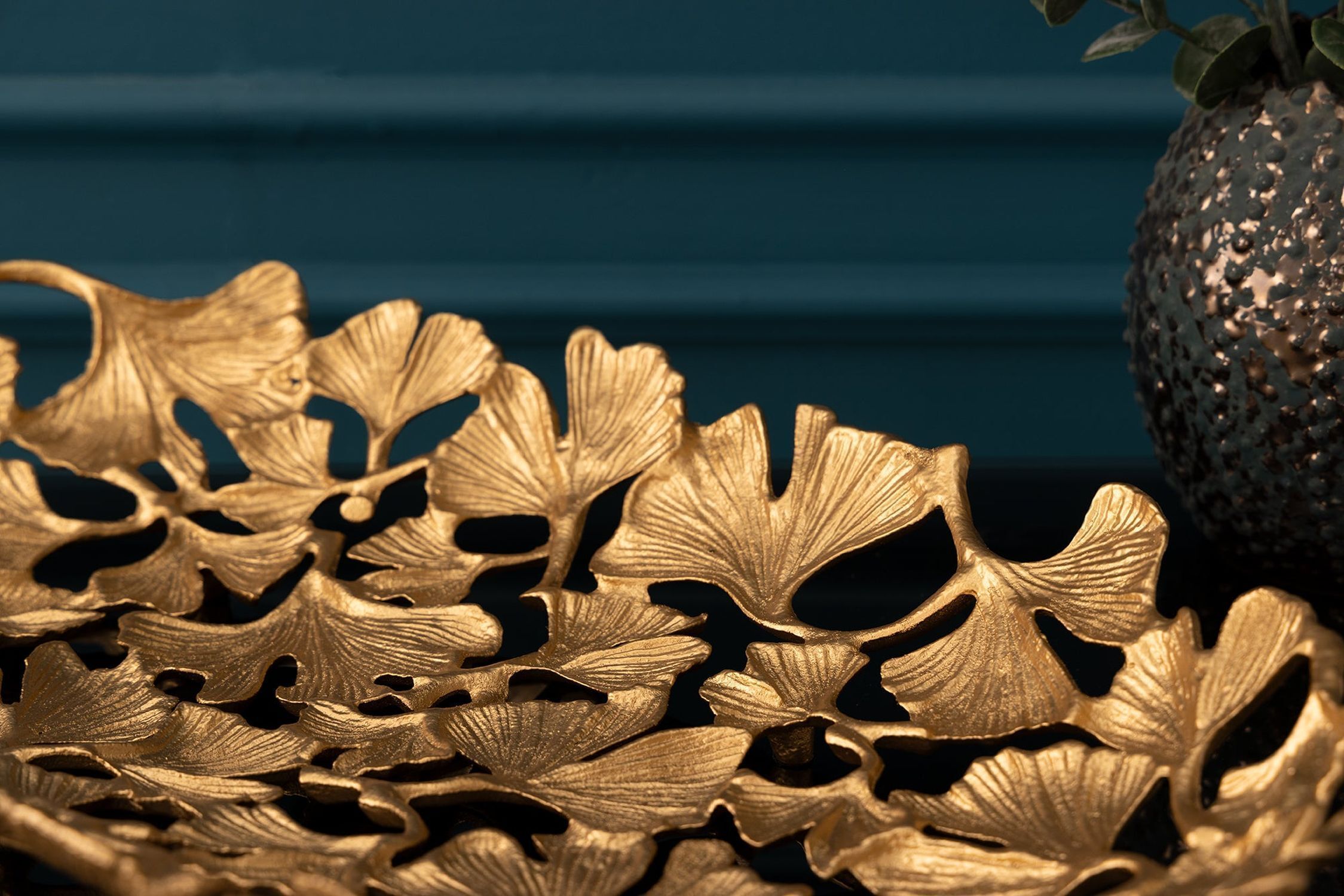 Blatt, Pflanze, Bronze, Holz, Innenarchitektur