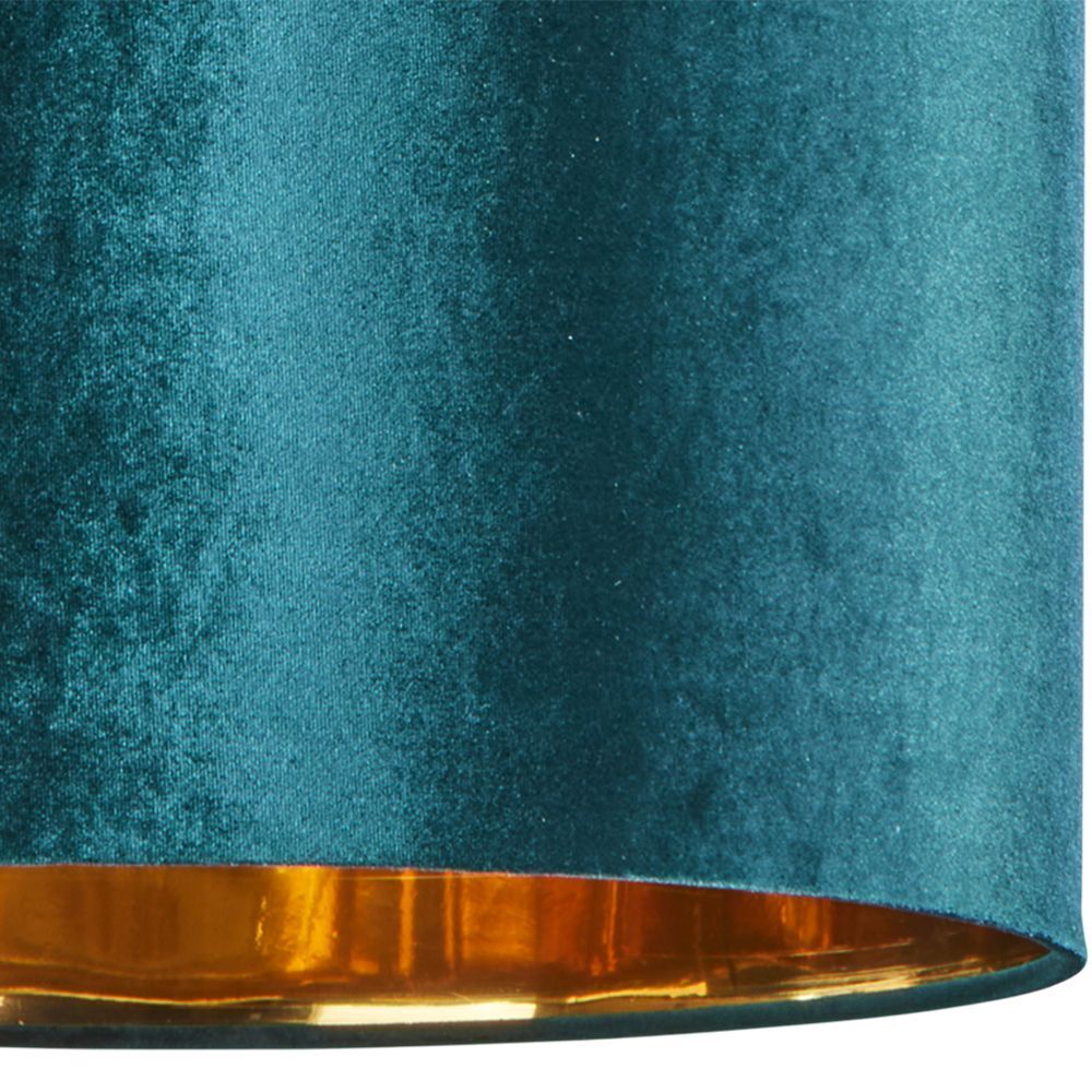 Runde Hängeleuchte Schwarz Grün Gold Ø38cm