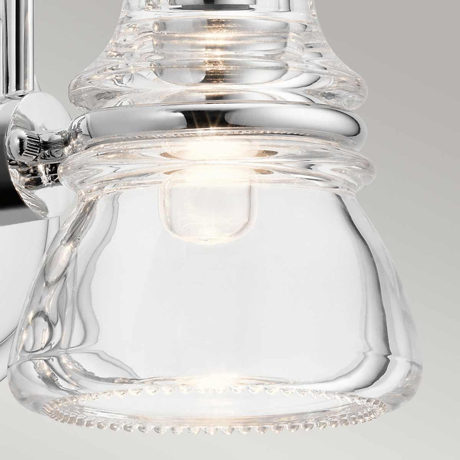 Wandleuchte Bad LED G9 IP44 H: 16,3 cm Chrom poliert