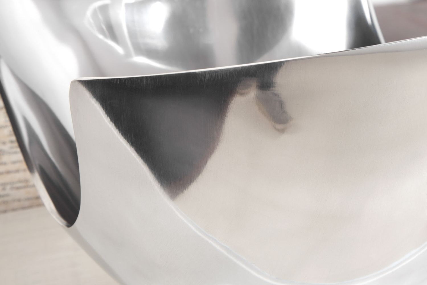 Obstschale Aluminium 35 cm in Silber