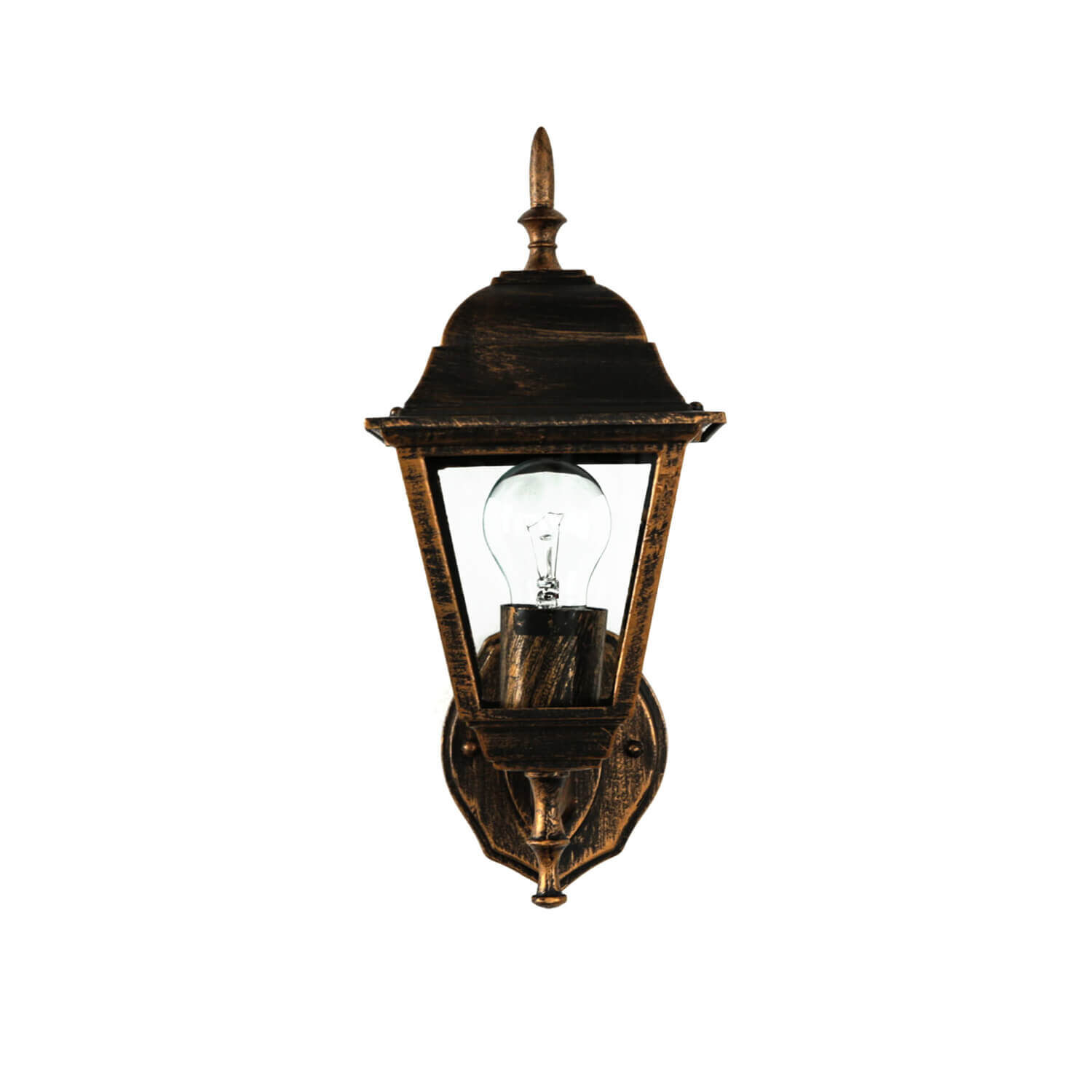 Außenleuchte Rustikal IP44 Schwarz Kupfer TIROL Lampe, Leuchte, Lampenschirm