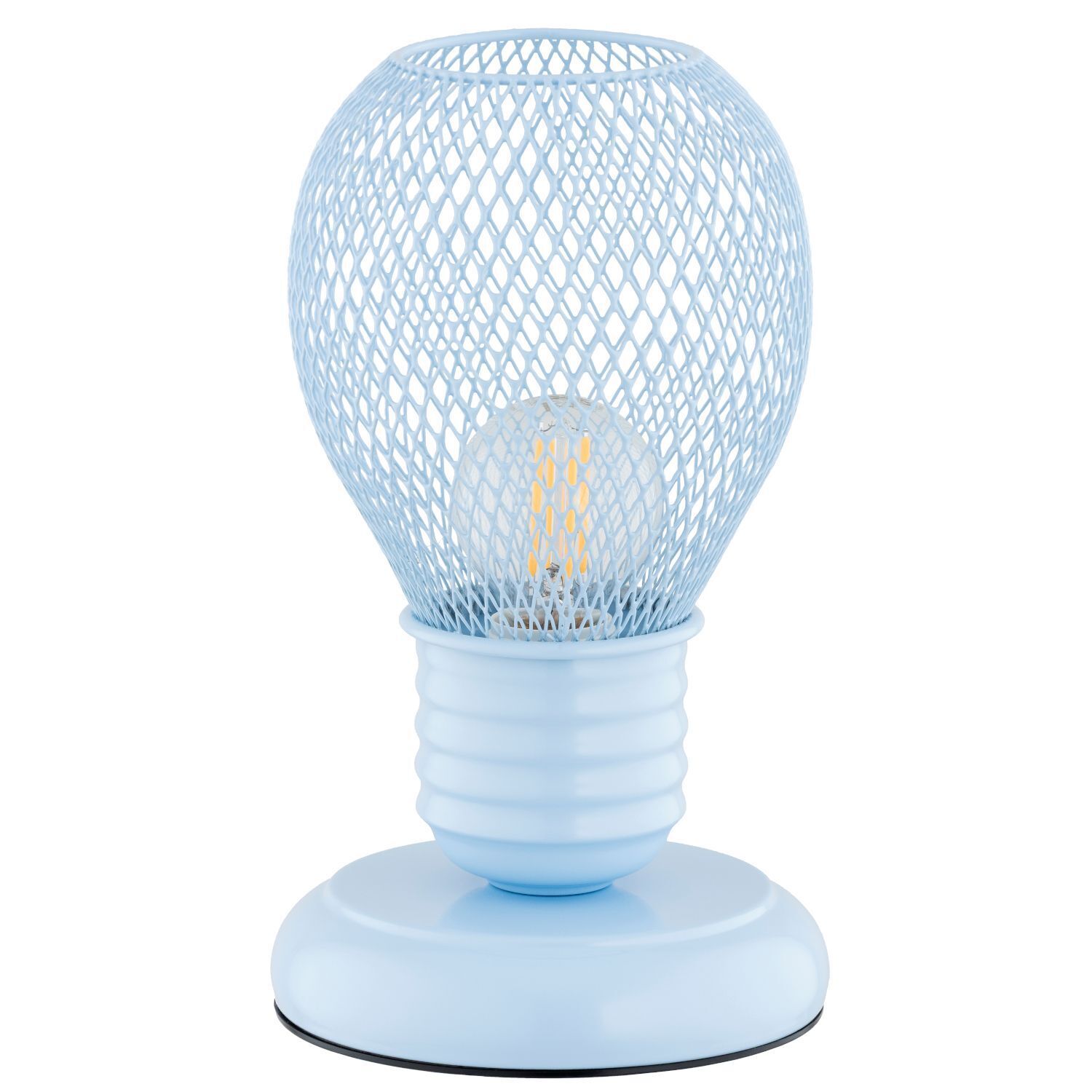 Lampfpeicher, Birnenform, Metallschirm, Kabel/LED, Tischlampe