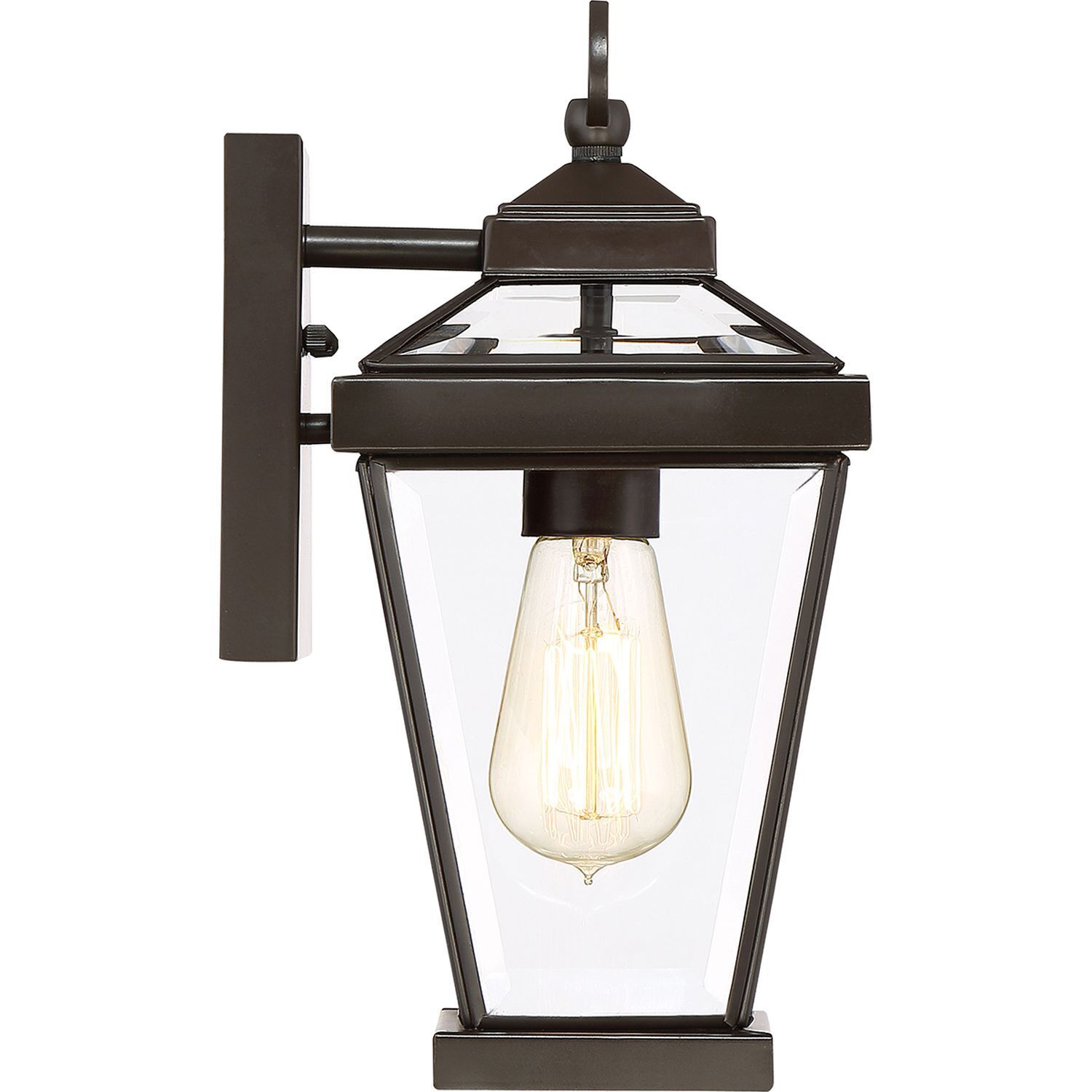 Außenlampe Wand IP44 Rustikal Metall Glas in Bronze E27