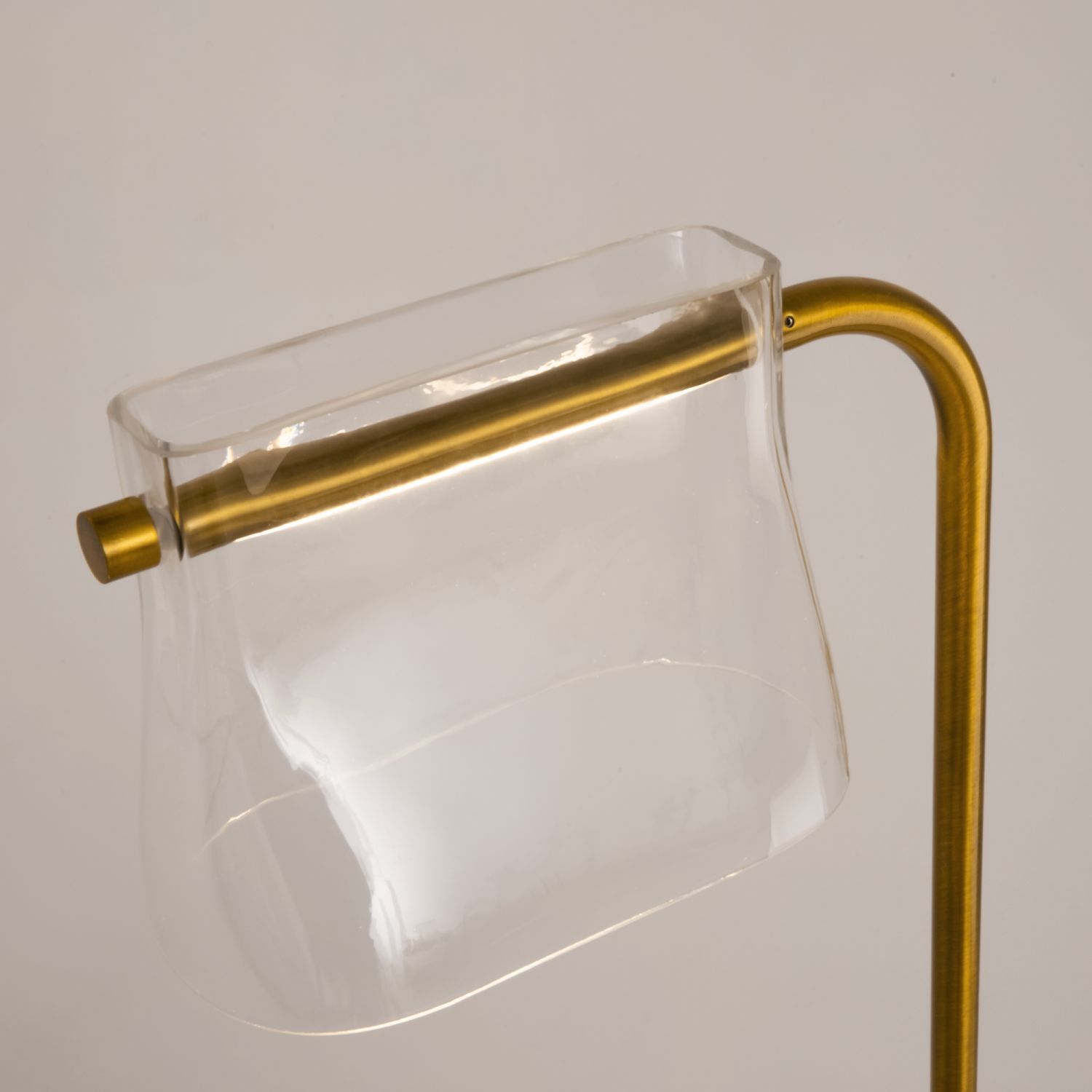 LED Stehlampe Glas Metall warmweißes Licht 3000 K Glas, Krug, Lampe, Tasse