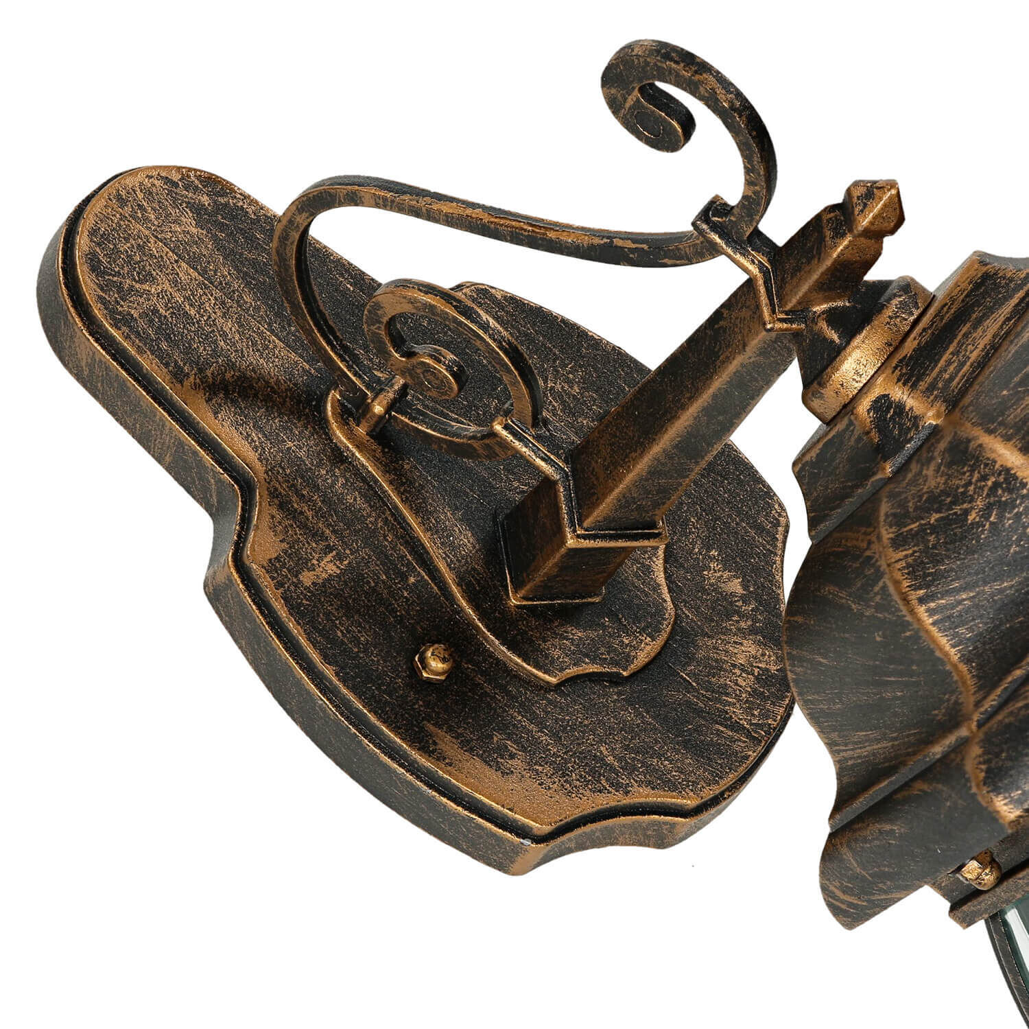 Laterne Außenleuchte BREST Kupfer Antik regenfest Bronze