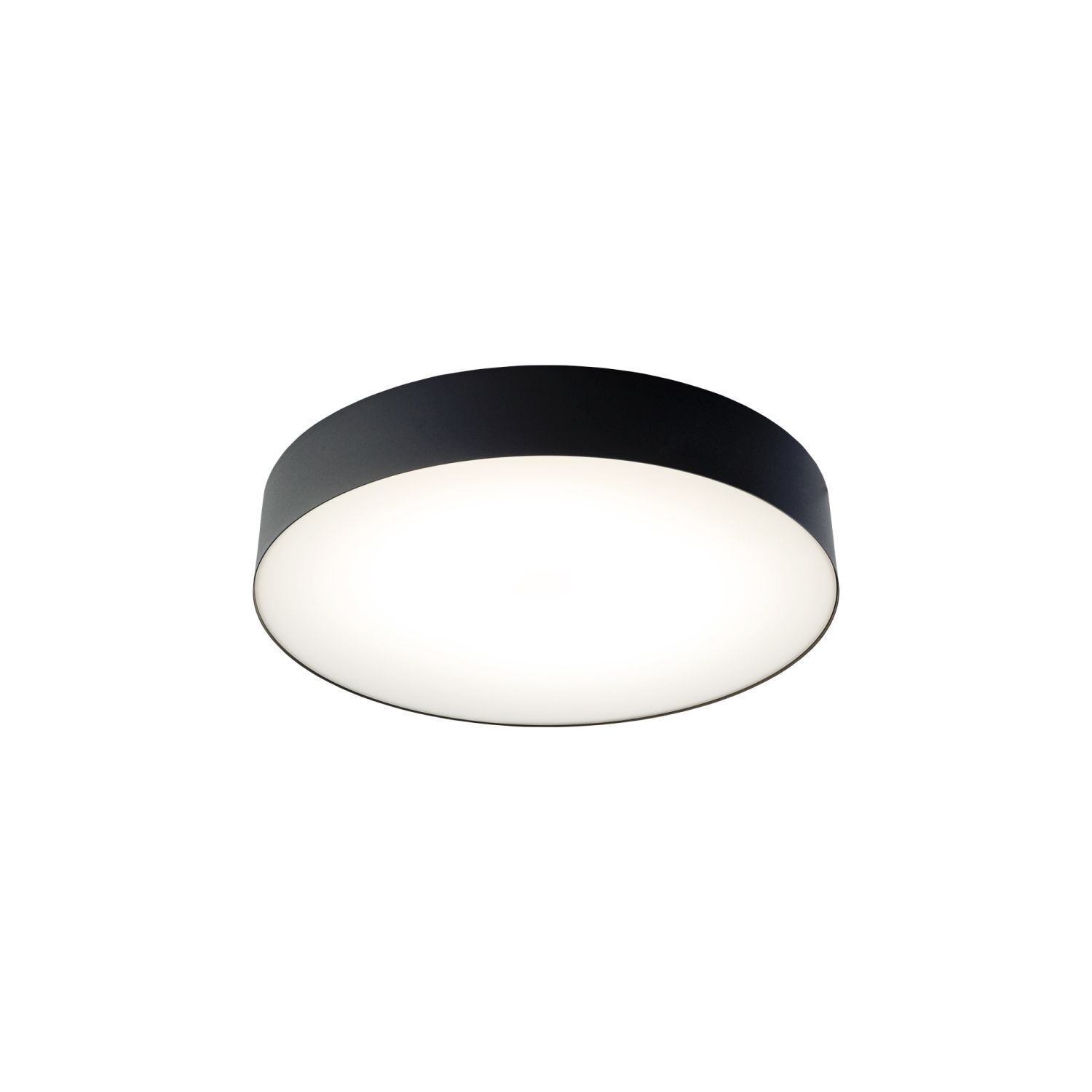 LED Deckenlampe 4000 K 2200 lm Ø 40,5 cm rund Schwarz