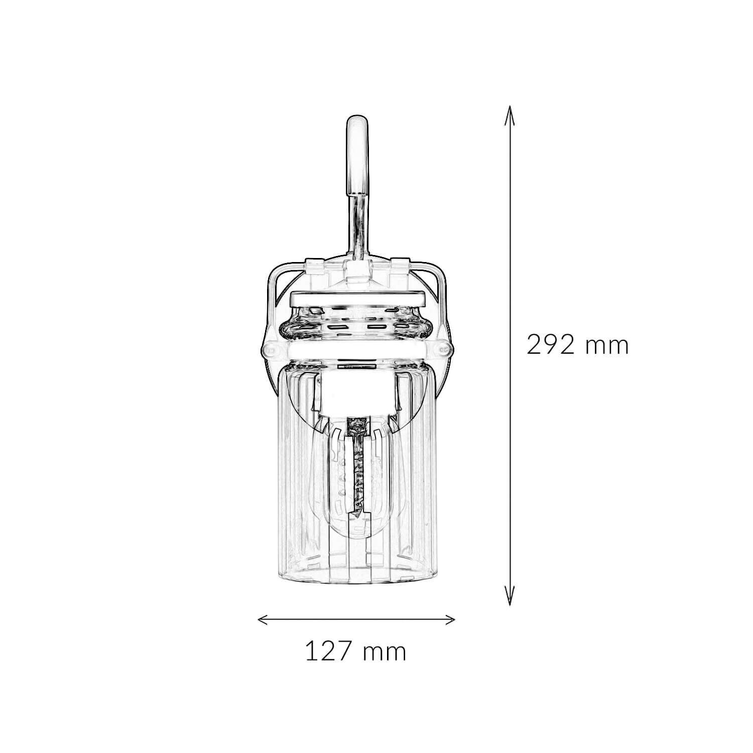 Vintage Wandleuchte Industrie Design Glas Schirm Diagramm, Handlung, Tasse