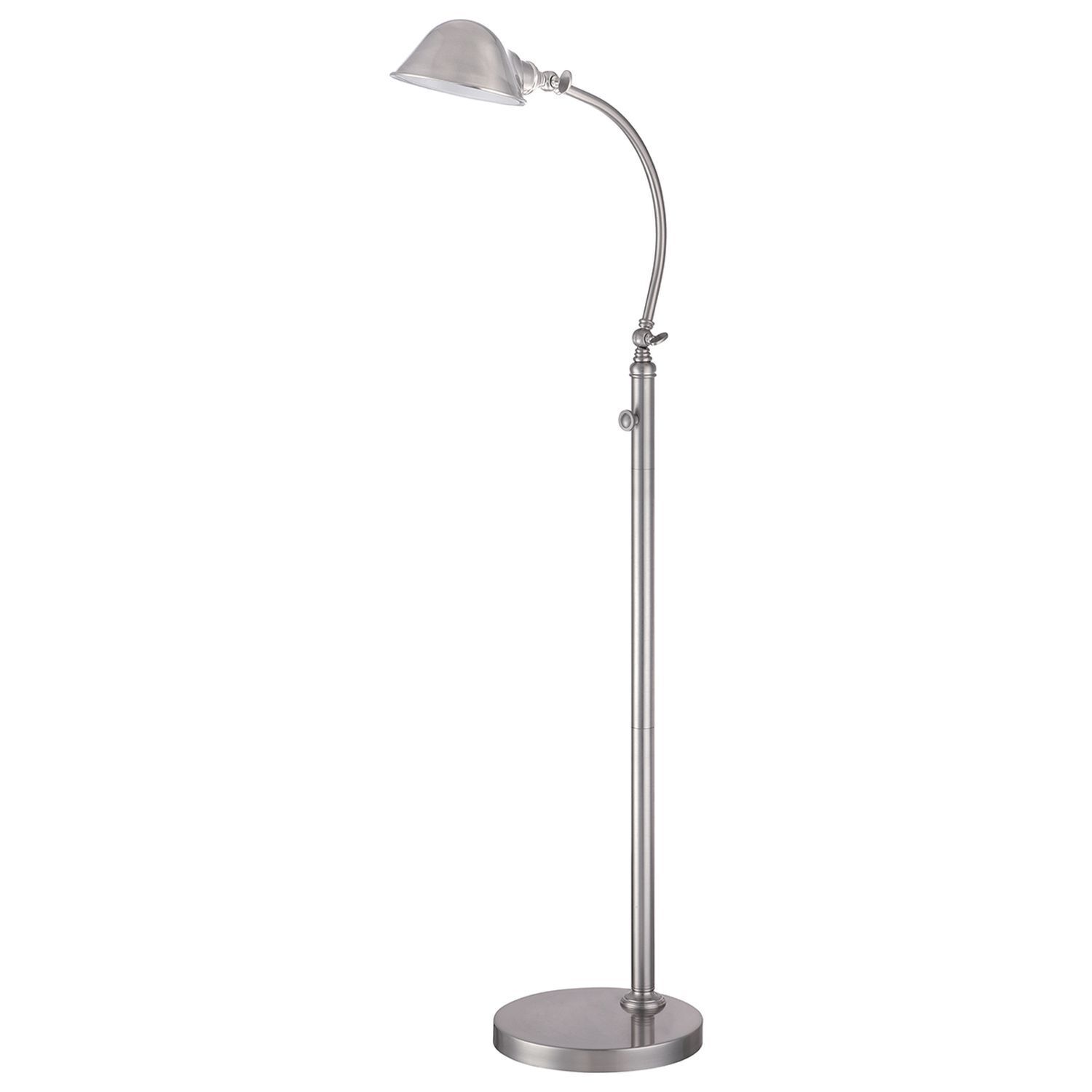 LED Stehleuchte dimmbar 125 cm klein verstellbar Metall Lampe, Tischlampe, Lampenschirm