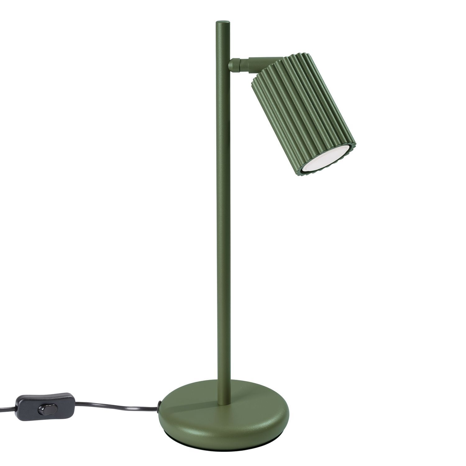 Schreibtischlampe Modern 43 cm hoch Grün GU10 schwenkbar BERTA