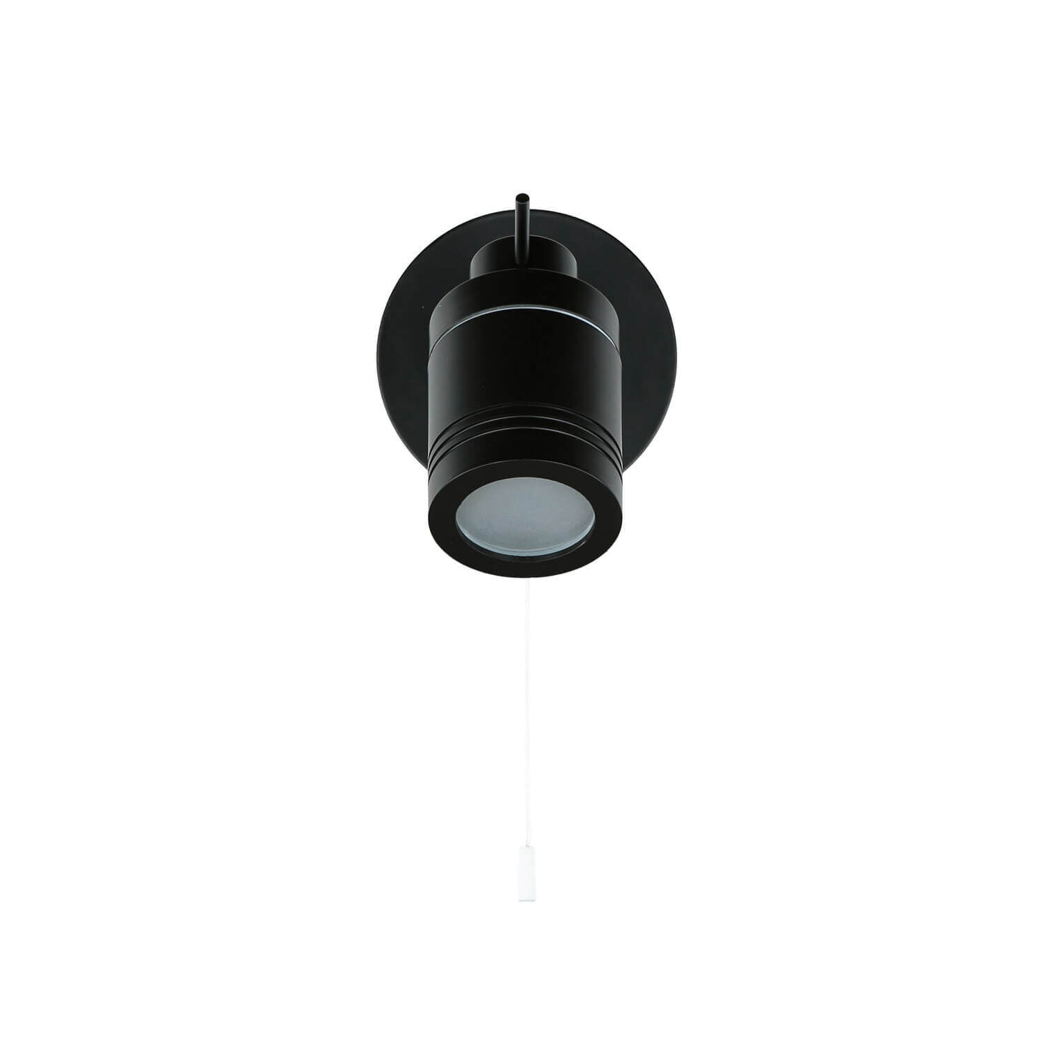 Wandlampe IP44 GU10 Ø 10 cm Schwarz matt verstellbar