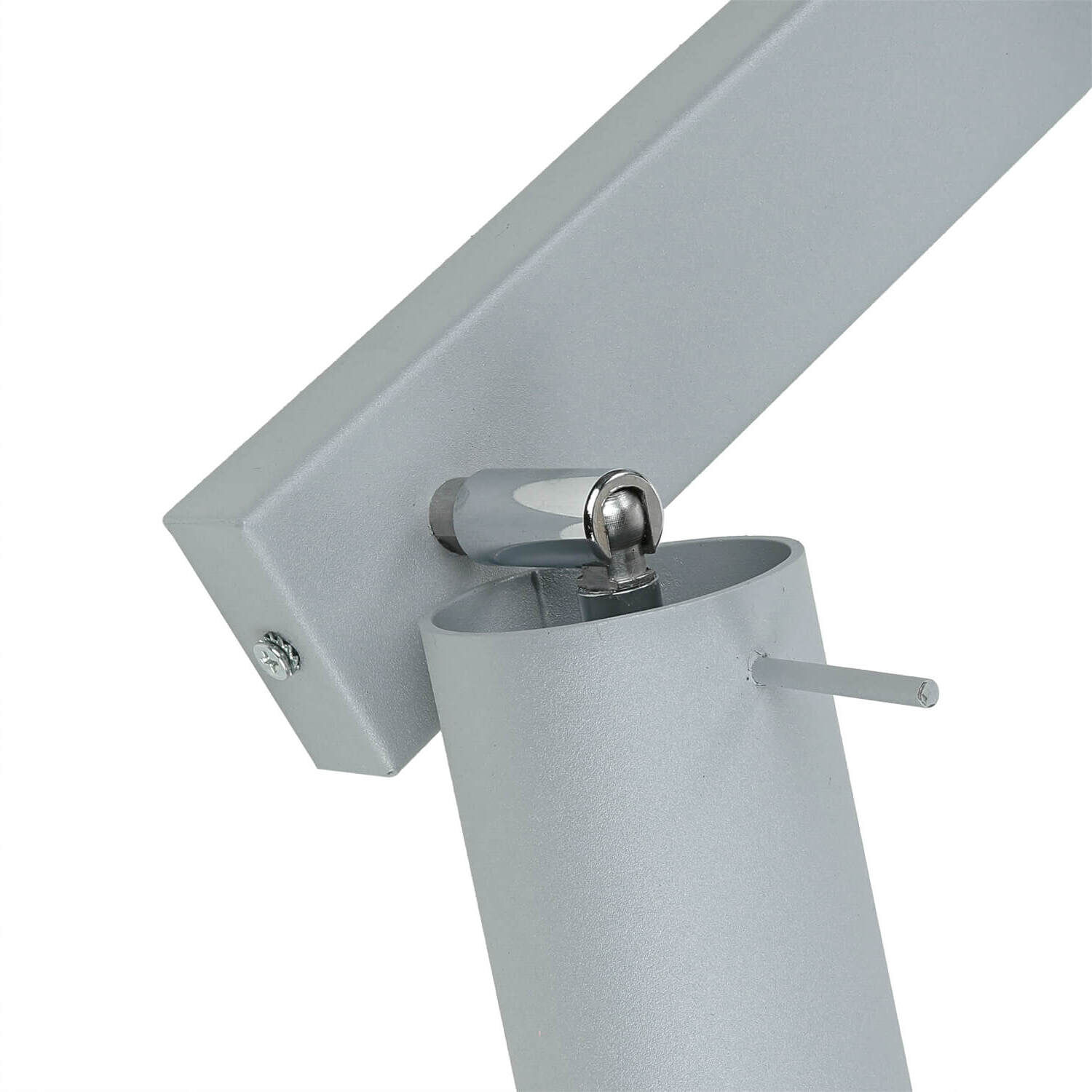 Grauer Deckenstrahler Metall L:45cm 3x GU10 vielseitig