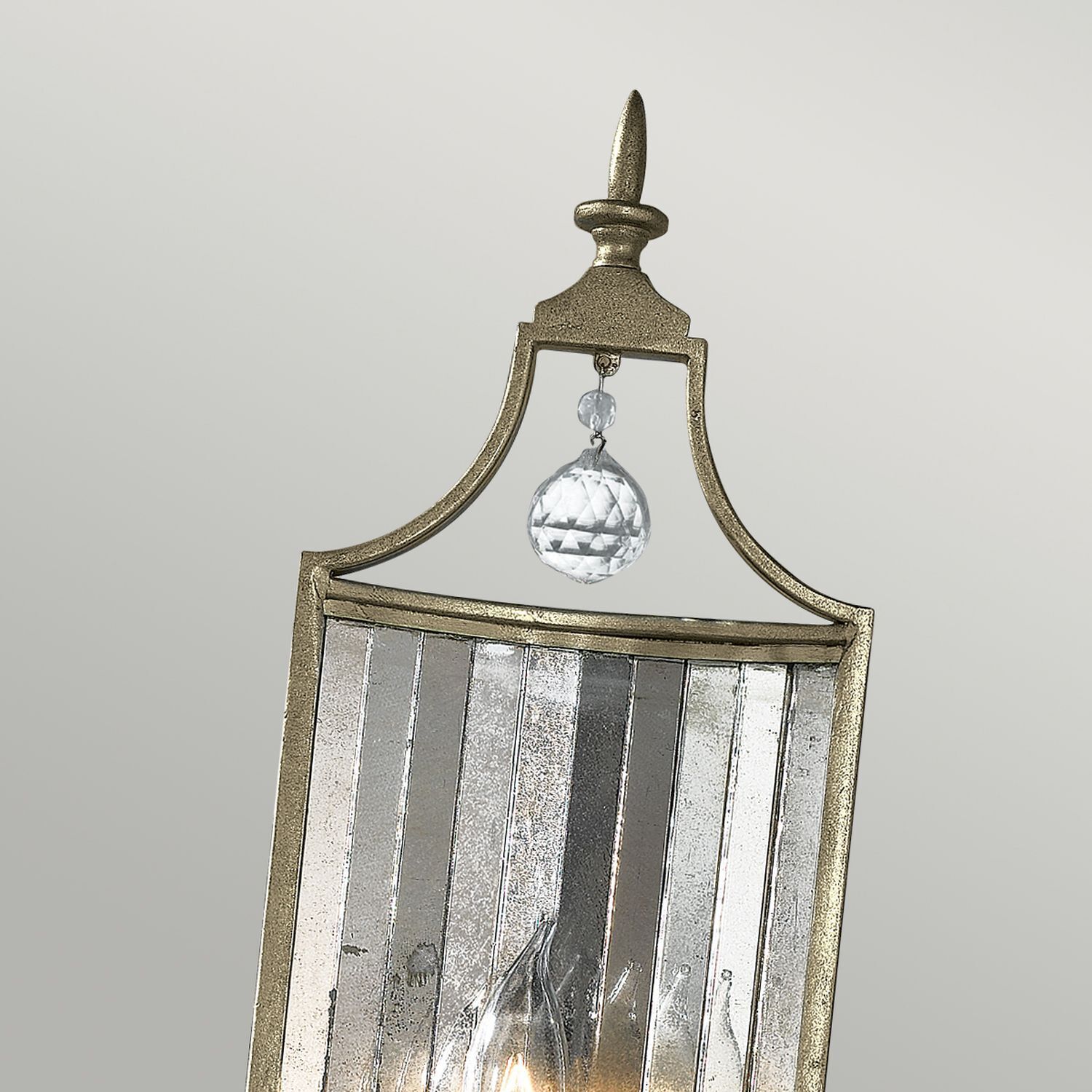 Wandlampe CANDELA 7 in Silber Kerzenform Lampe