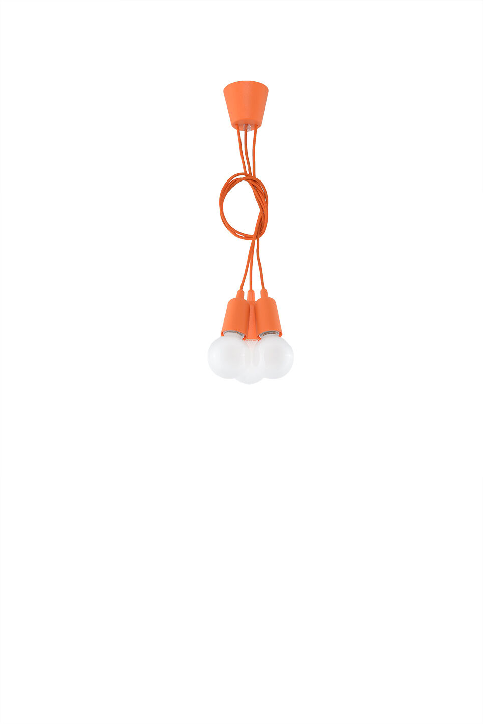 Hängelampe NESSA Orange Tiefe bis 90cm 5-flammig E27