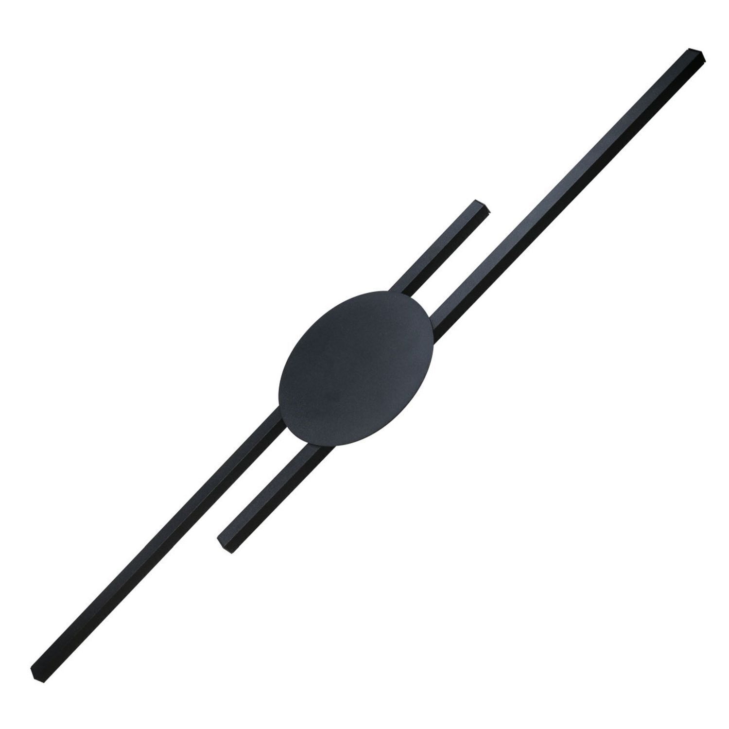 Indirekte Wandlampe LED Schwarz 3000 K Metall 86 cm lang Indirekte Wandlampe LED Schwarz 3000 K Metall 86 cm lang