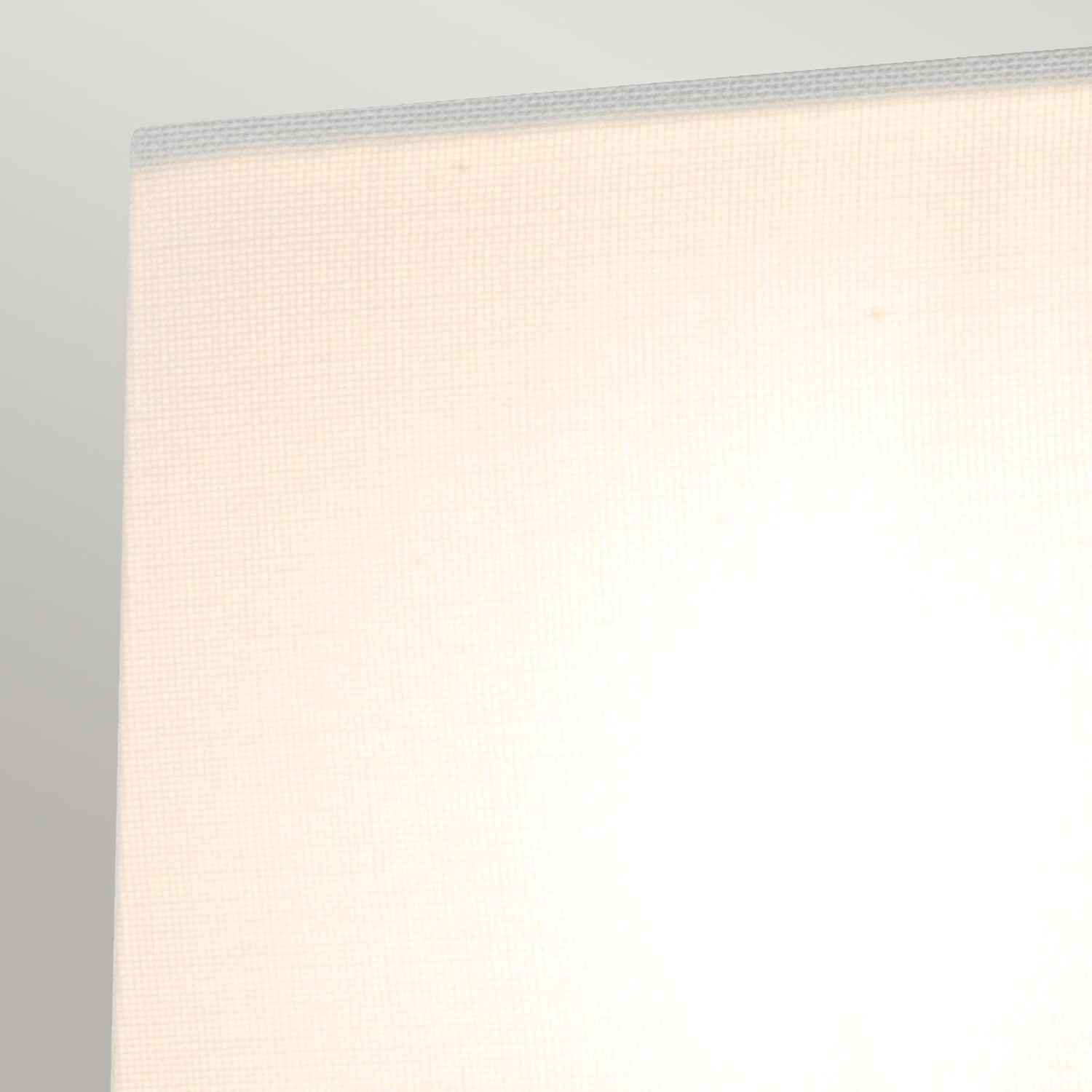 Kleine Wandleuchte Stoff H: 25,4 cm Creme Weiß Leinwand, Weiße Tafel, Textur