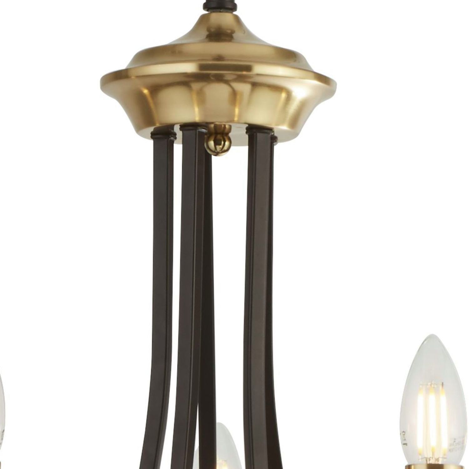 Kronleuchter in Bronze Ø 58 cm 5-flammig E14 Metall