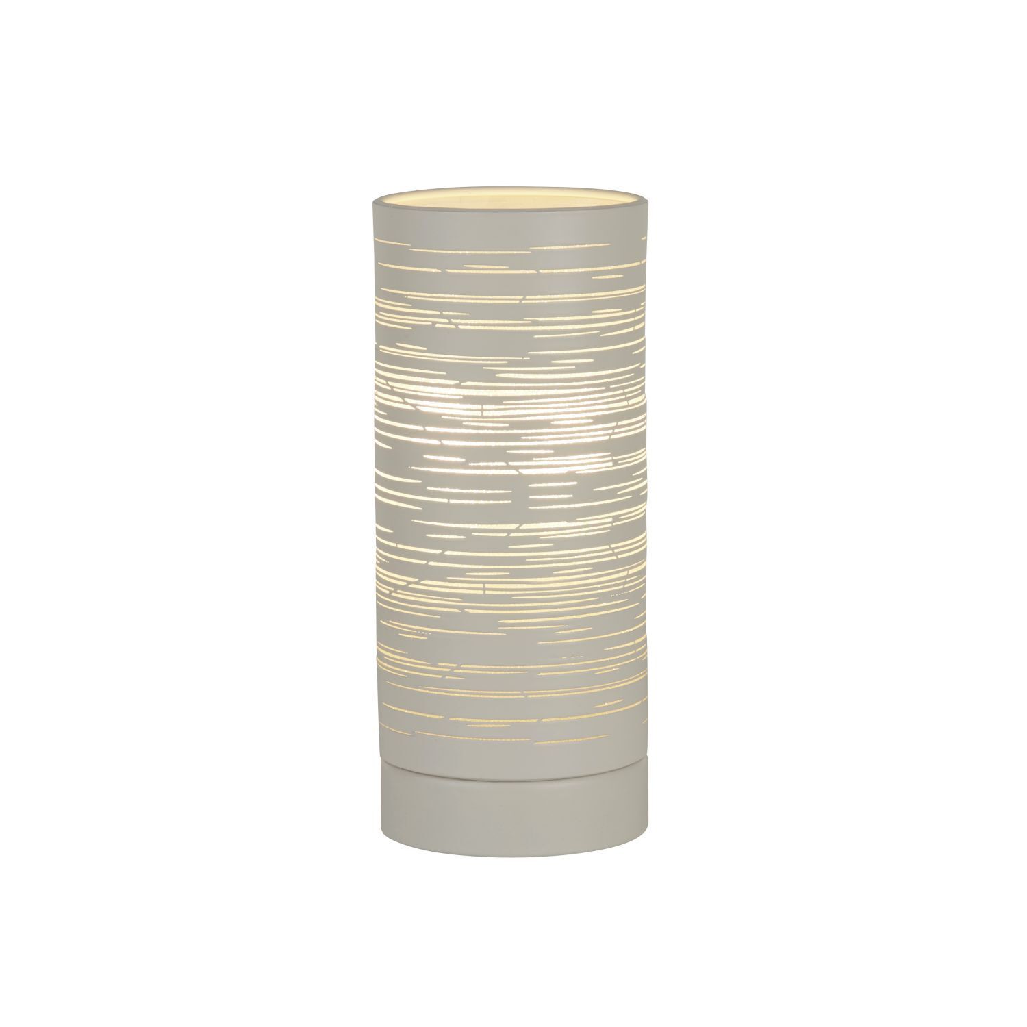 Tischlampe klein E14 20 cm Ø 8,5 cm Weiß Metall Modern