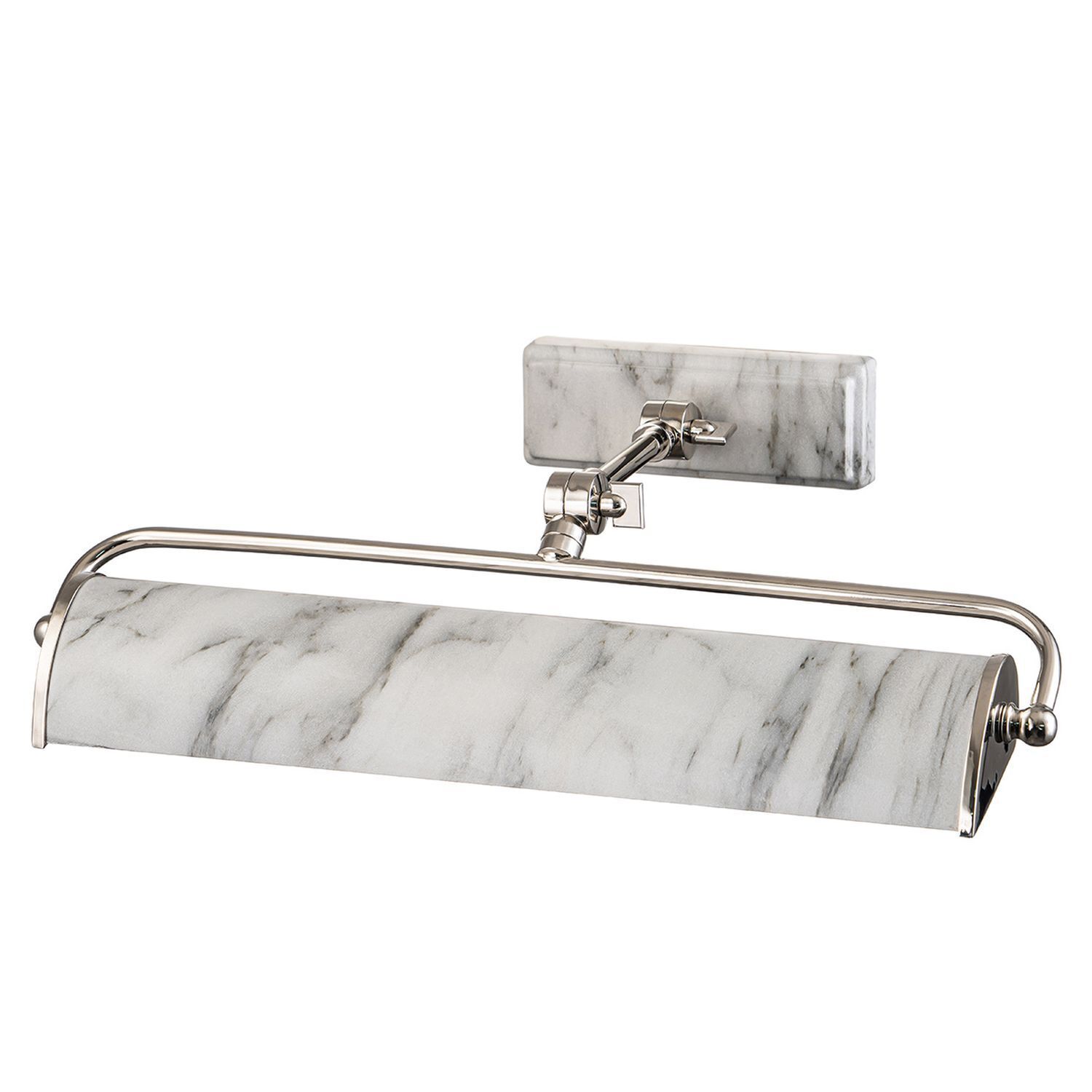 Bilderleuchte Metall verstellbar B: 44,5 cm Marmor Optik