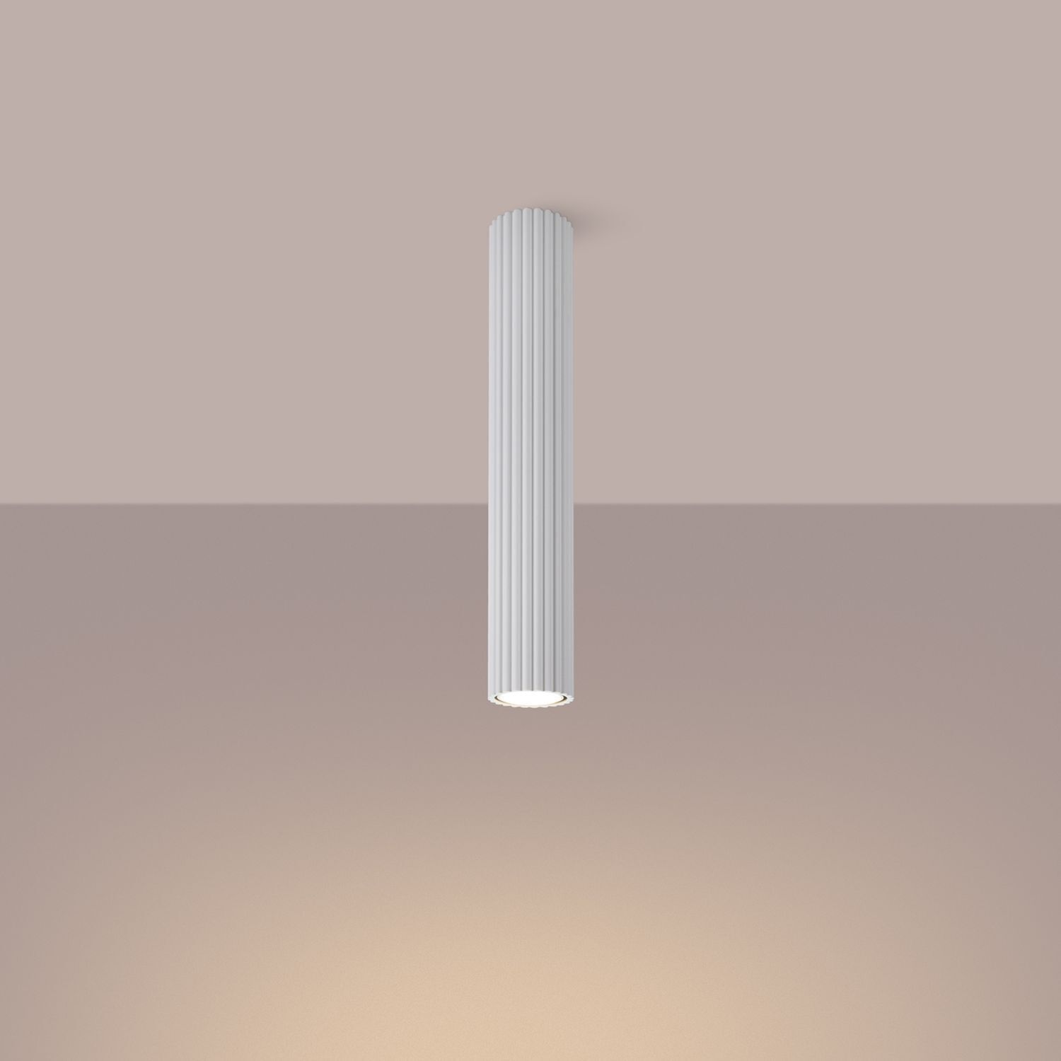 Spot Lampe Decke Weiß GU10 Ø 6,5 cm H: 40 cm Aluminium