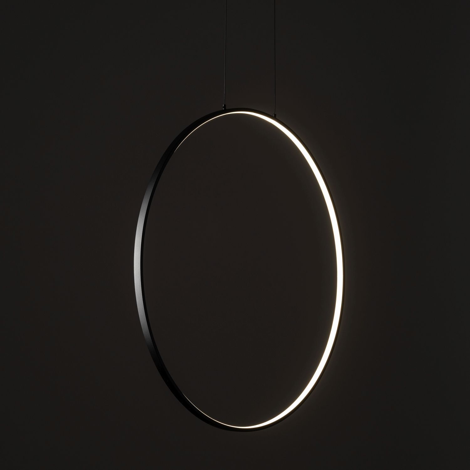 Hängelampe LED Schwarz 3000 K 560 lm Ring Ø 45 cm