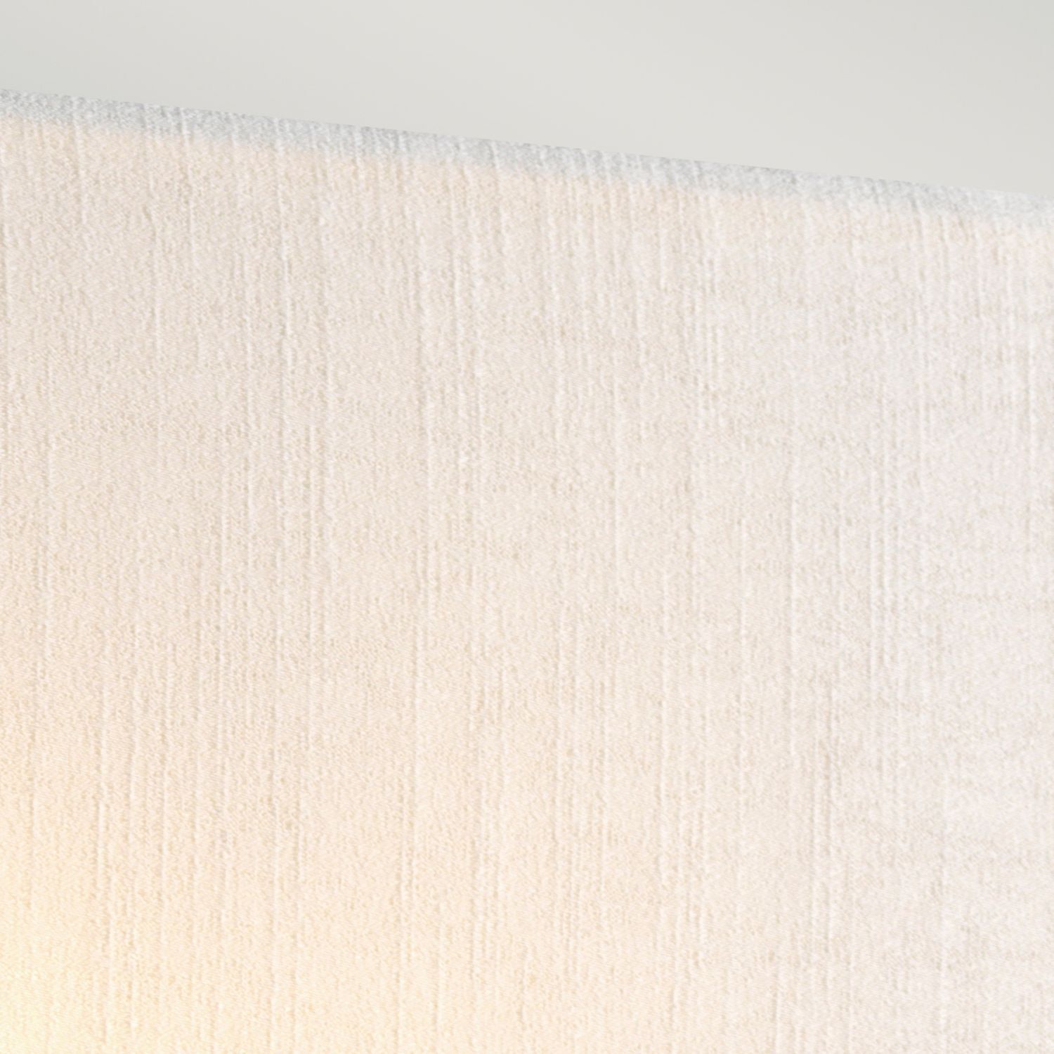 Wandlampe eckig Stoff Up Down E27 Creme Chrom