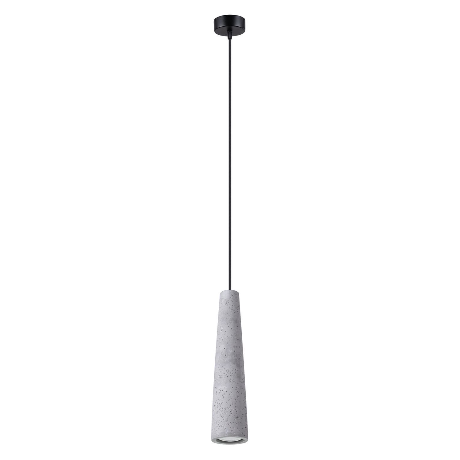 Stilvolle Pendelleuchte Beton Grau GU10 Ø8 cm rund pendant, hängelampe, beton, grau, minimal