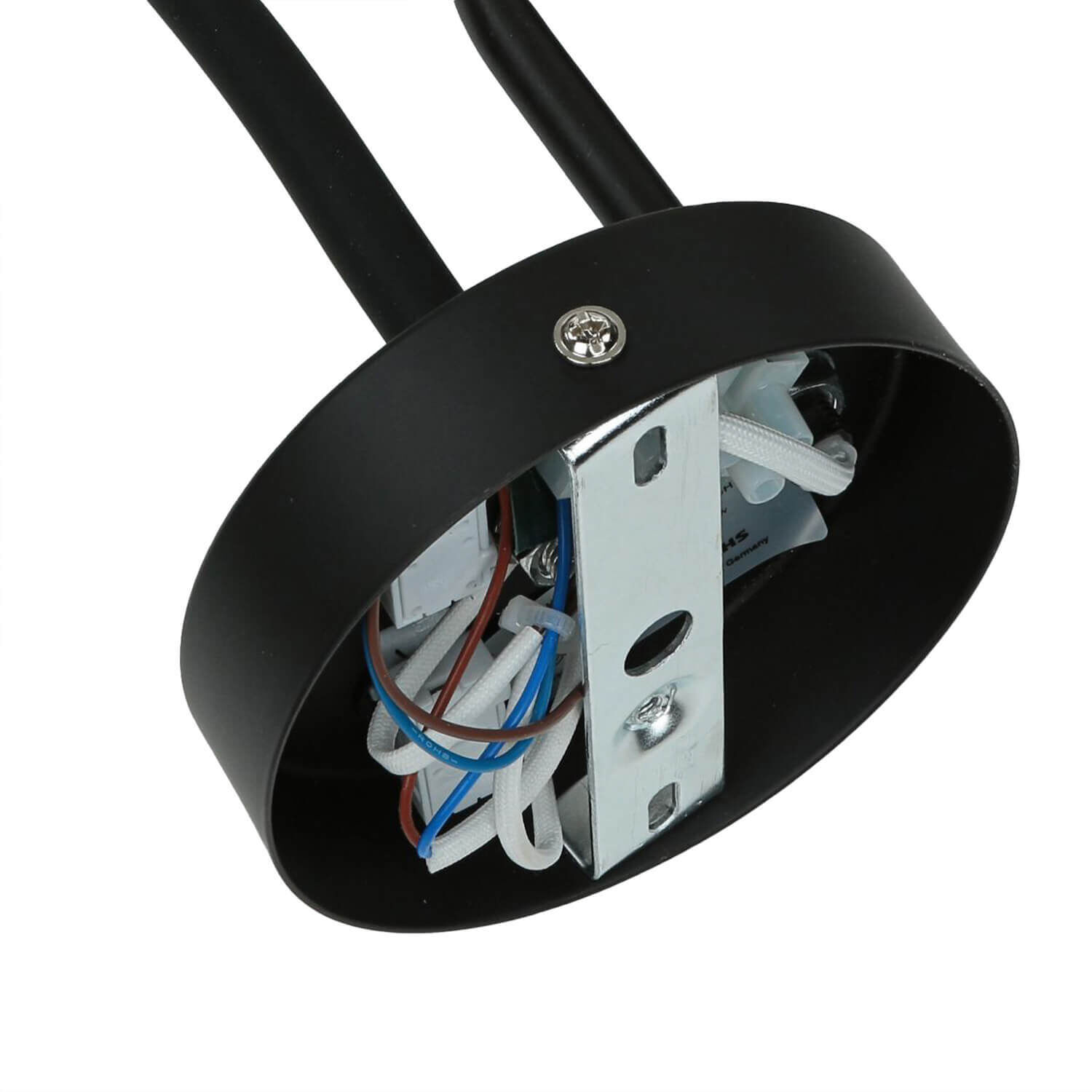 Praktische Wandleuchte Schwarz mit Leselampe GU10 Adapter, Elektronik