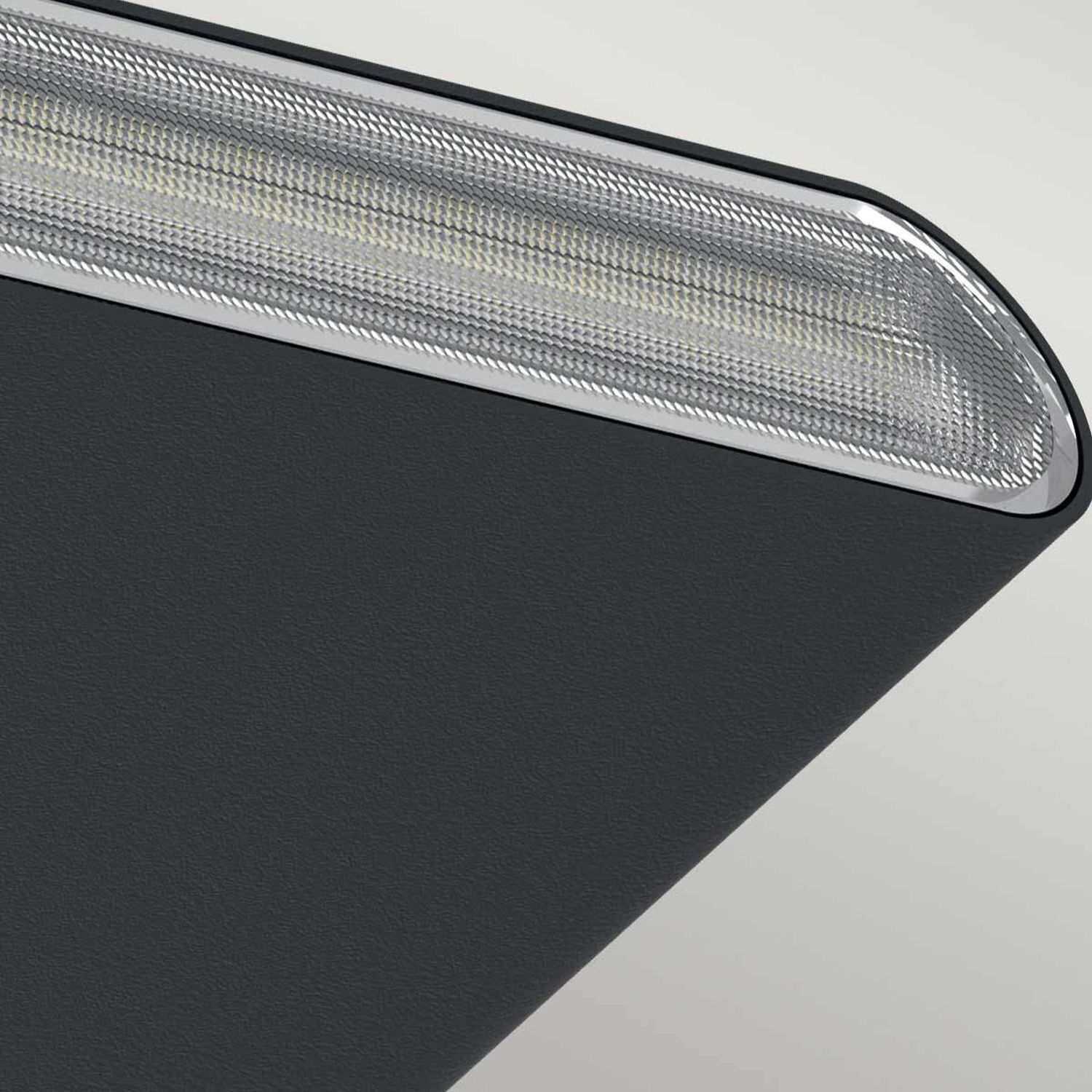 Wandlampe, Wandleuchte, Metallnetz, Silberrahmen, rechteckige Platte