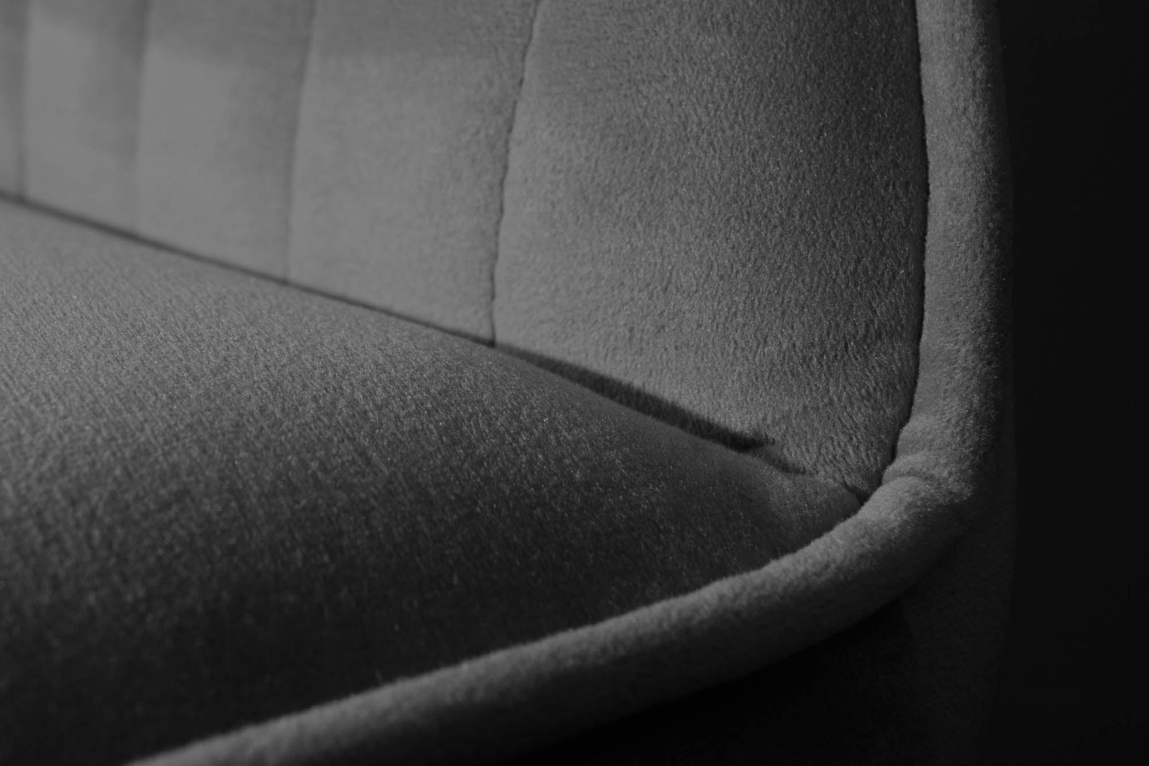 Barhocker Samt Metall mit Lehne in Grau Schwarz RITA