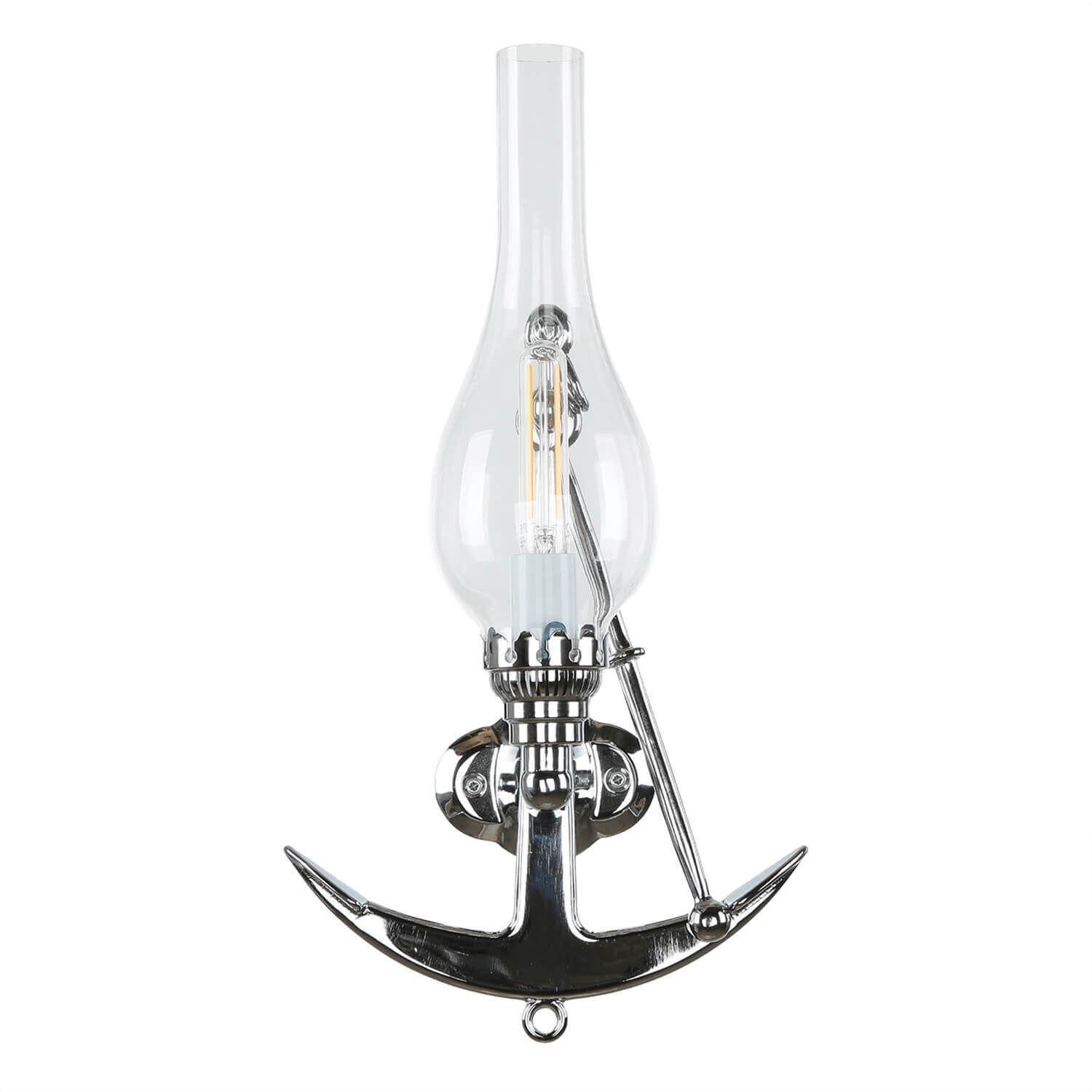 Wandlampe ANCORA Chrom Messing Maritim Badezimmer