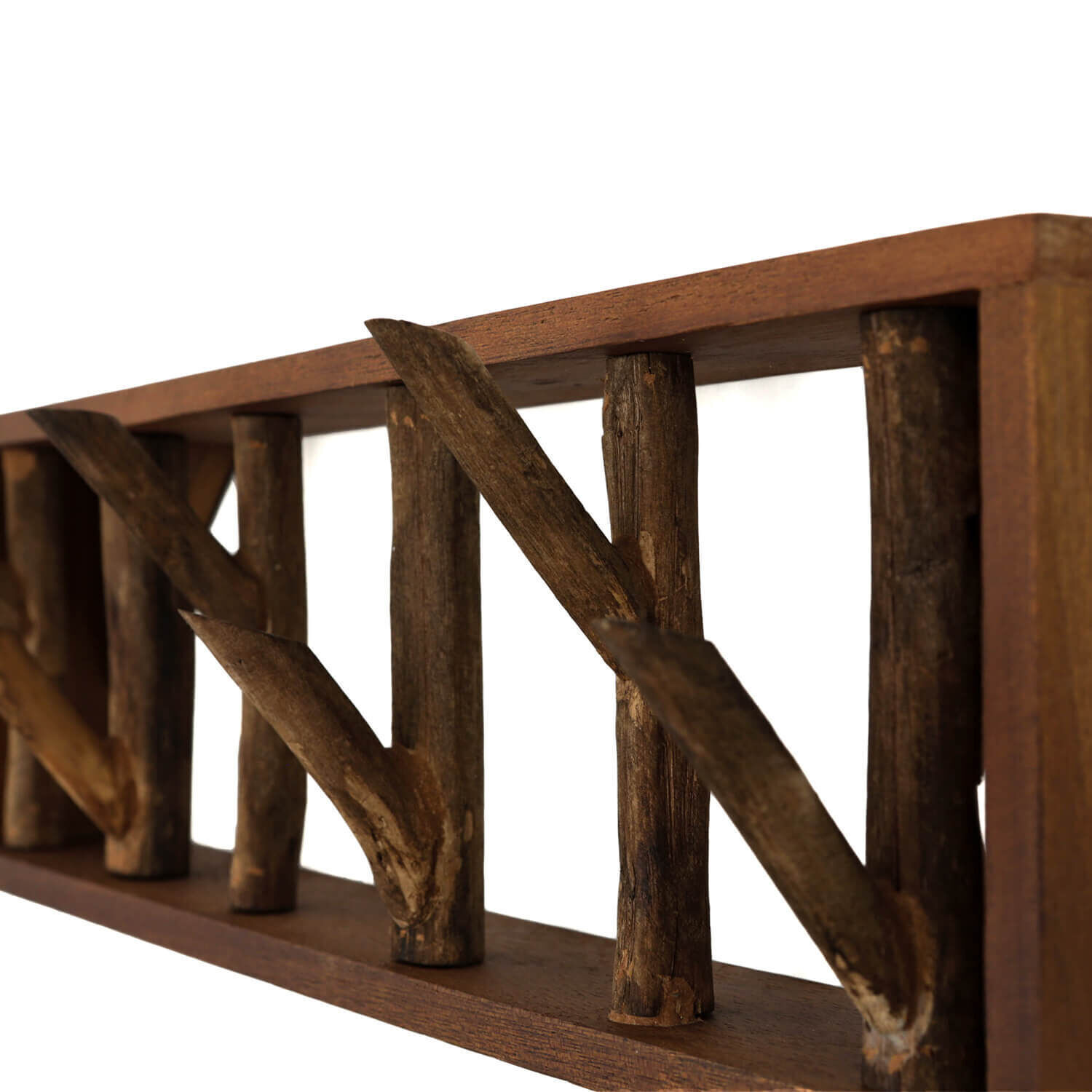 Wandgarderobe Treibholz 36 cm in Natur Handarbeit Holz, Handlauf, Geländer