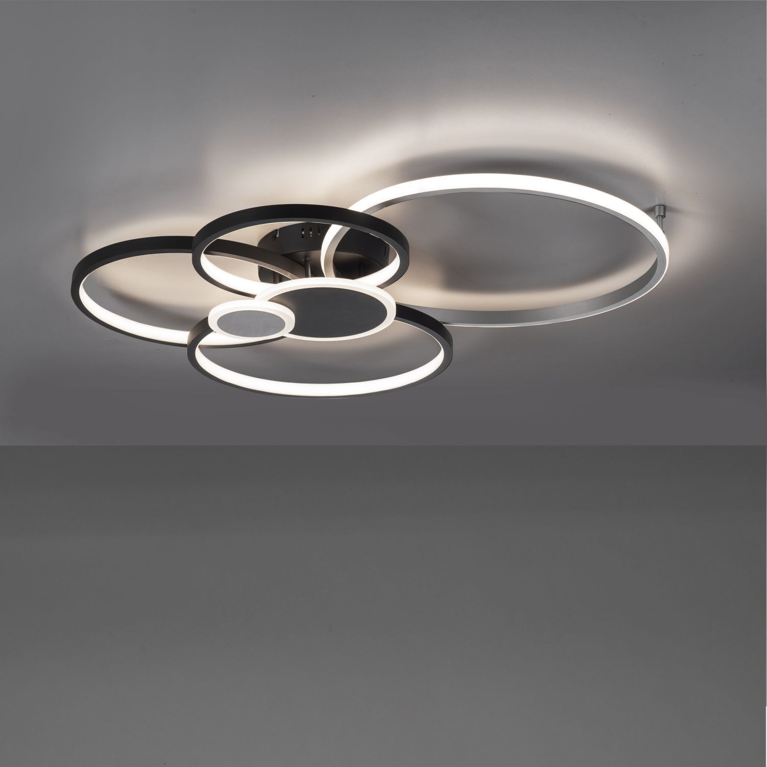 LED Deckenlampe Schwarz Aluminium Metall L:85 cm 35 W