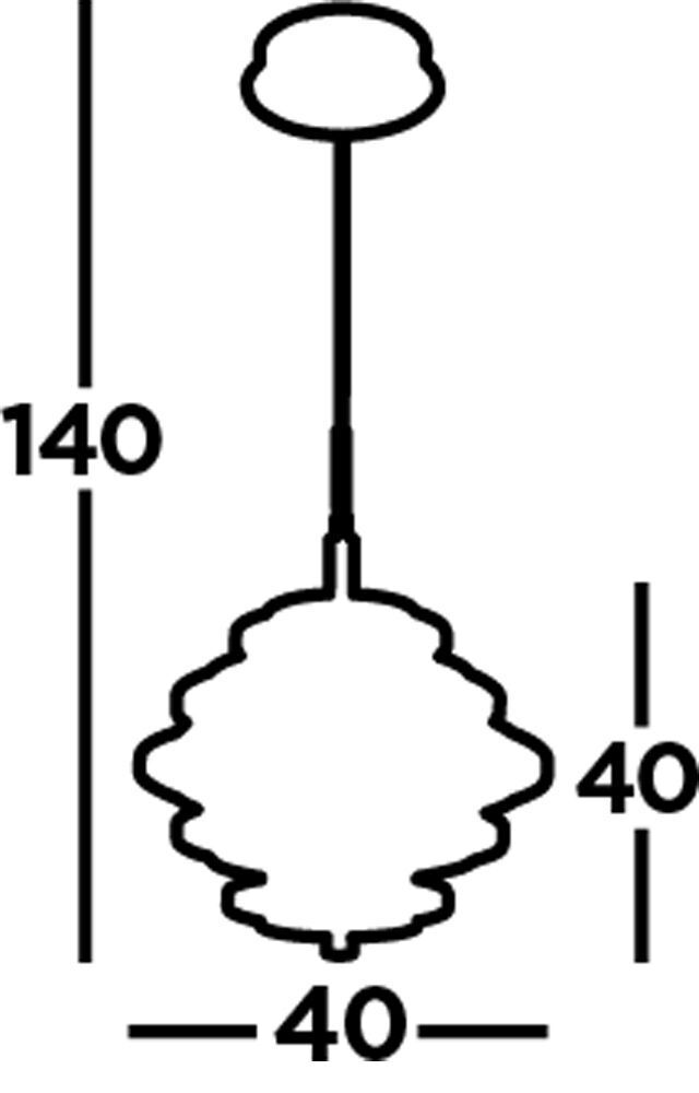 LED Hängeleuchte Schwarz Gold 2700 K rund Ø 40 cm Metall