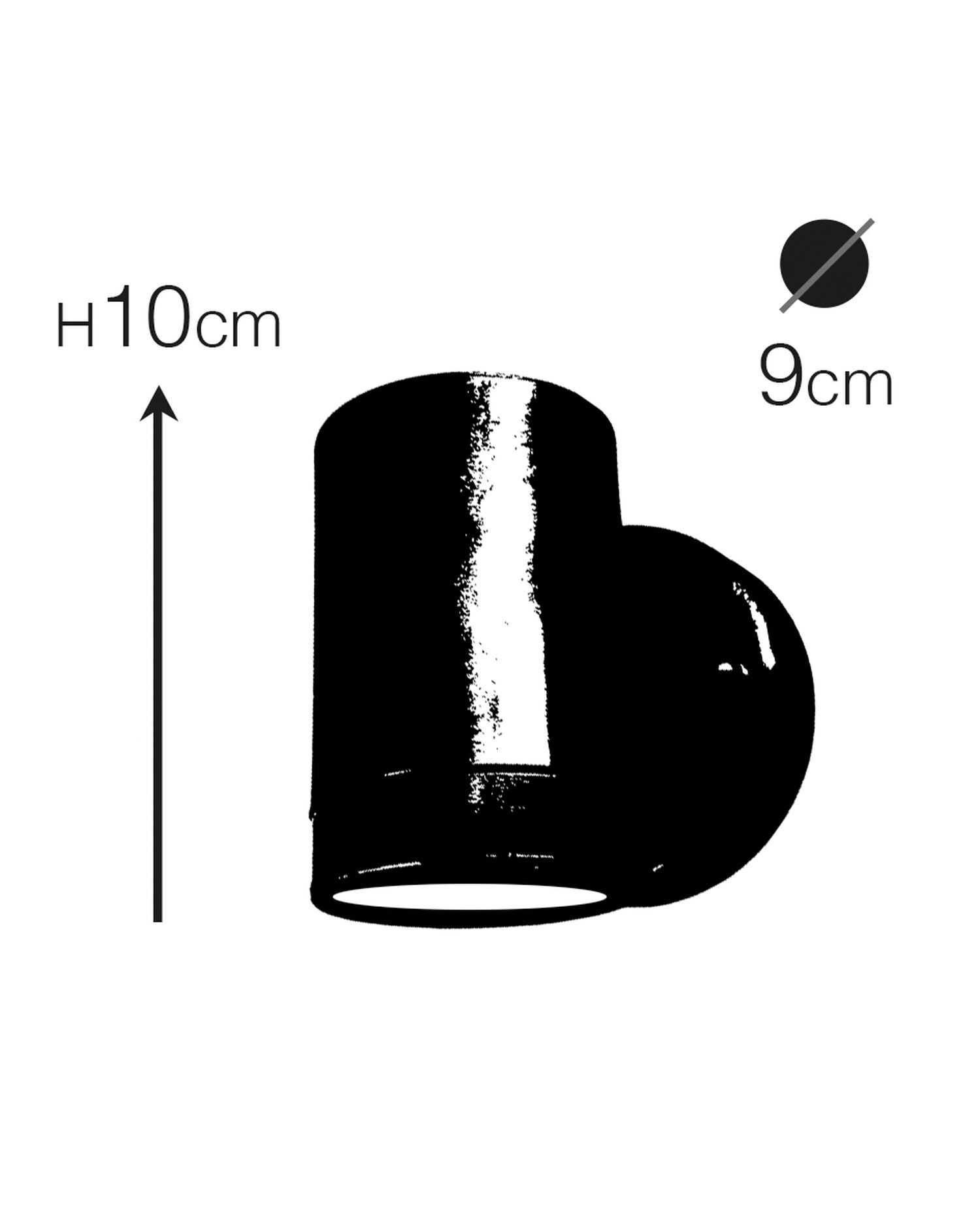 Außenleuchte Wand Messing massiv Glas GU10 IP64 Downlight