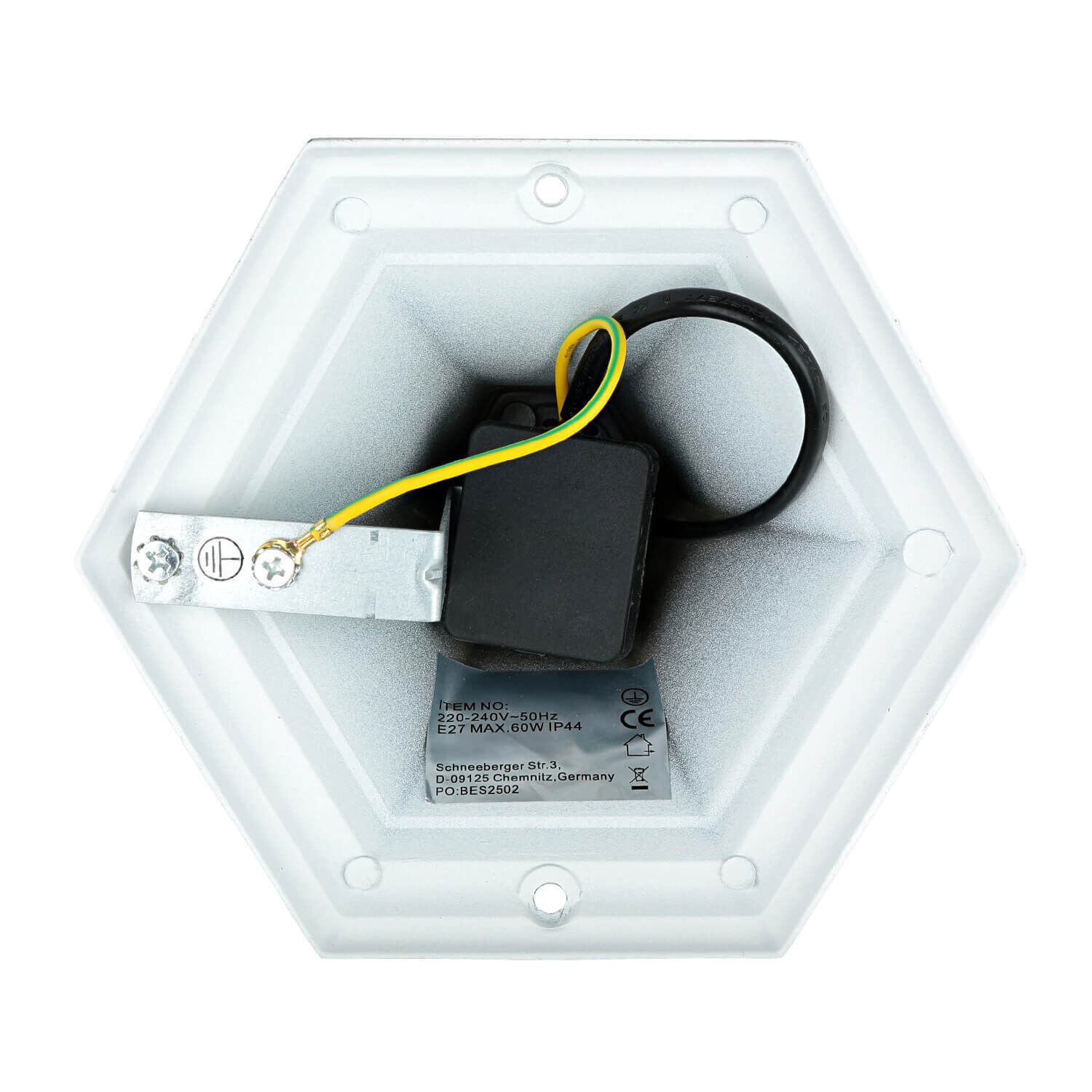 Wegeleuchte Weiß-Gold Rustikal E27 Aluminium PAIRS