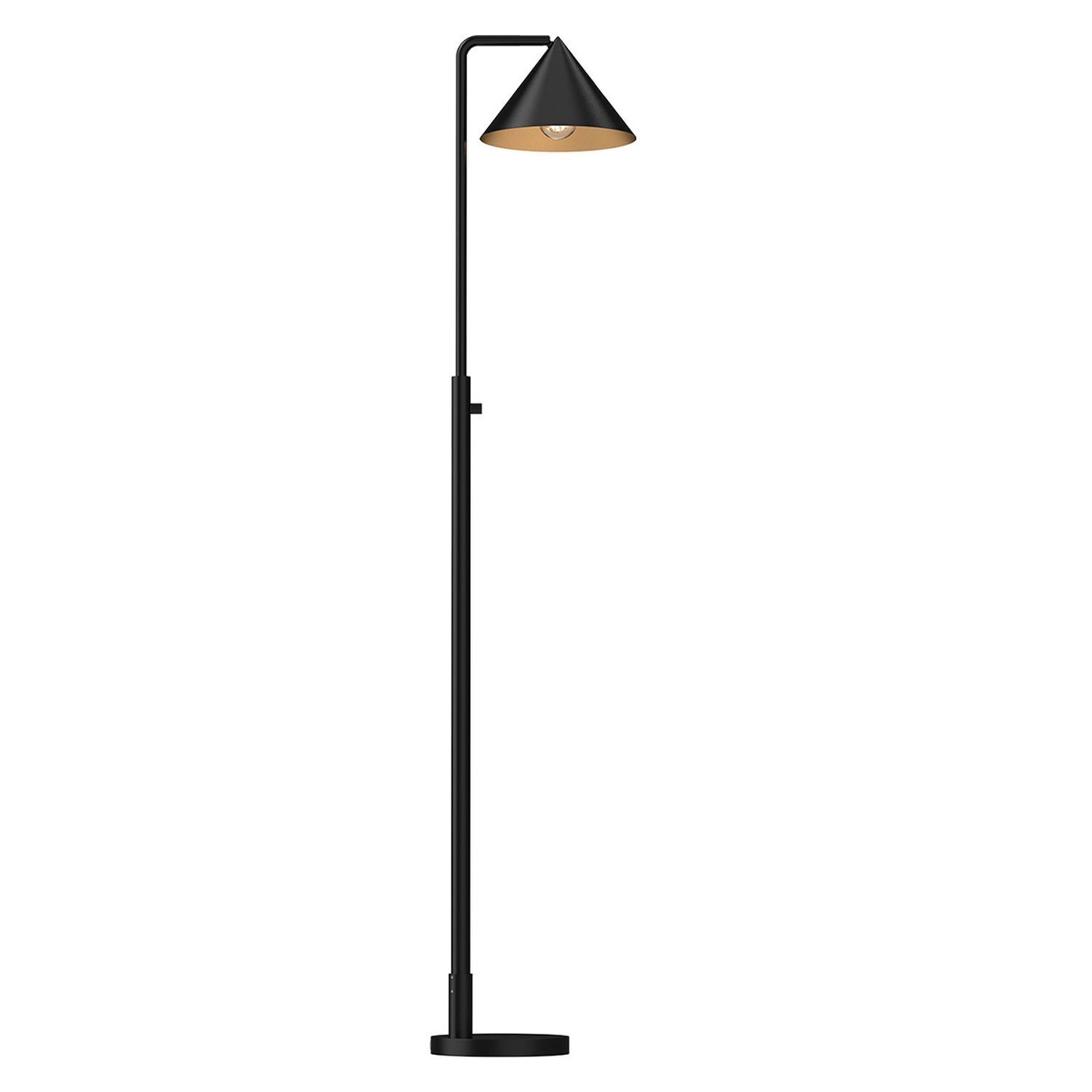 Stehleuchte klein Dimmer Schalter 148,8 cm Schwarz E27 Modern