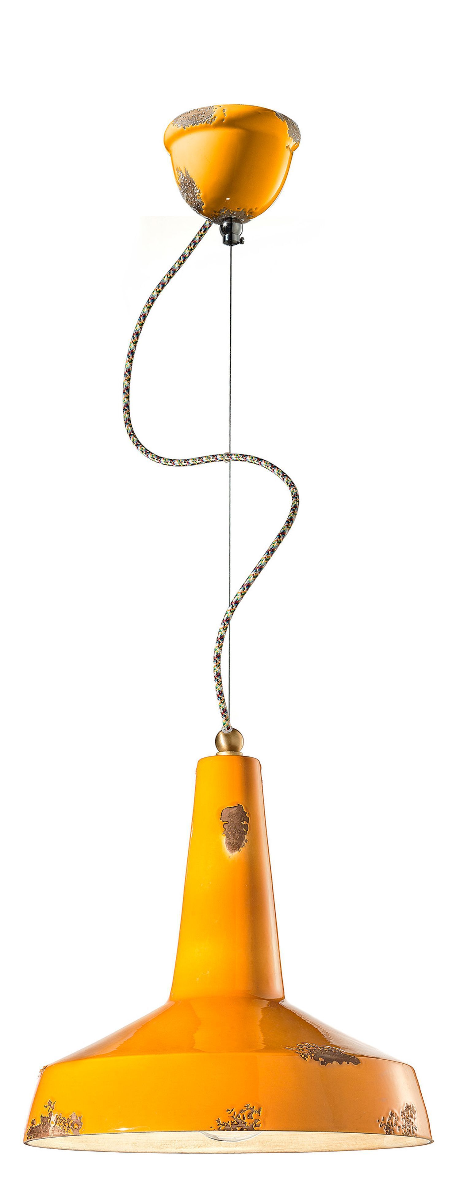 Hängeleuchte Keramik E27 rund D: 35 cm H: max. 133 cm