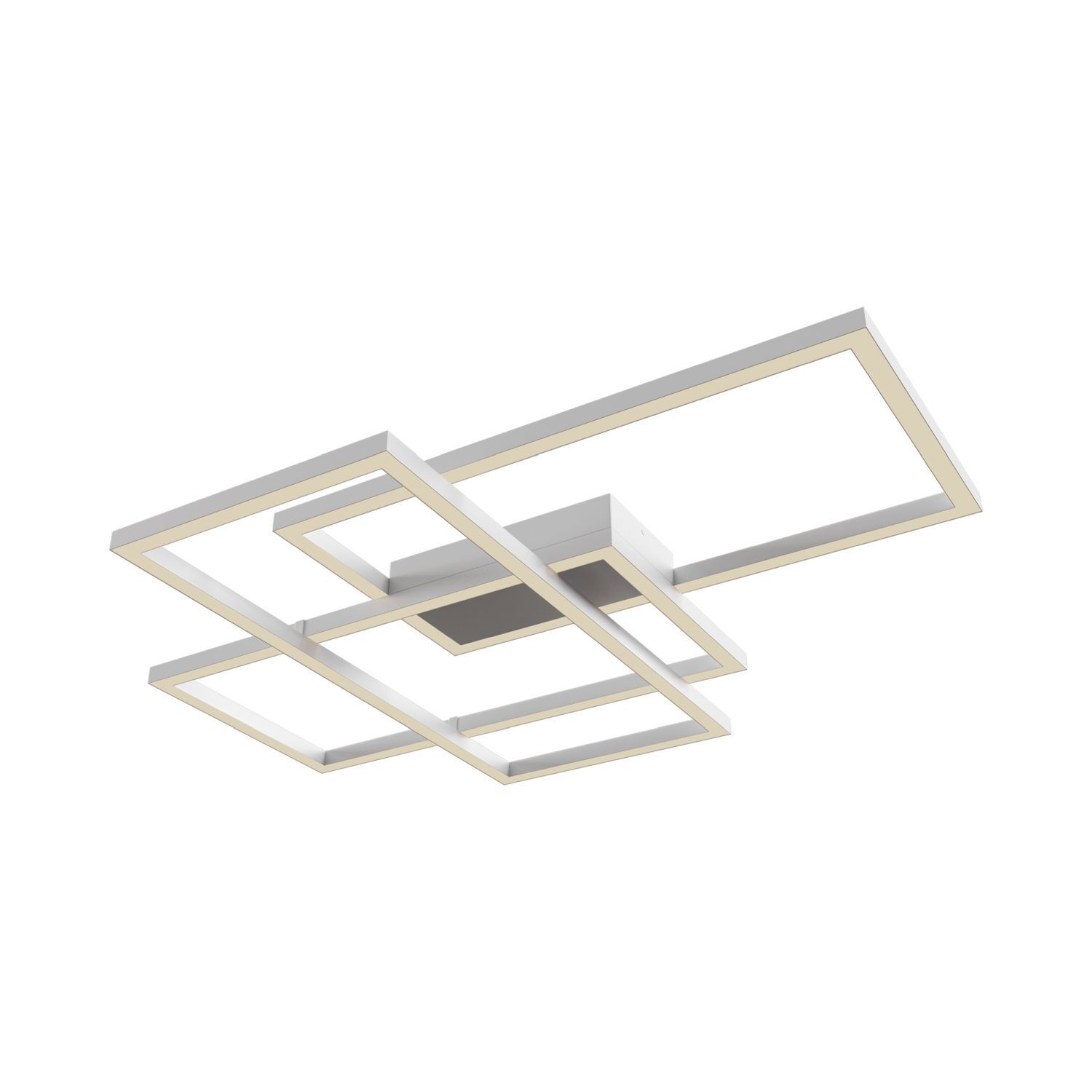 LED Deckenleuchte Metall Weiß warmweiß 3000 K 4100 lm