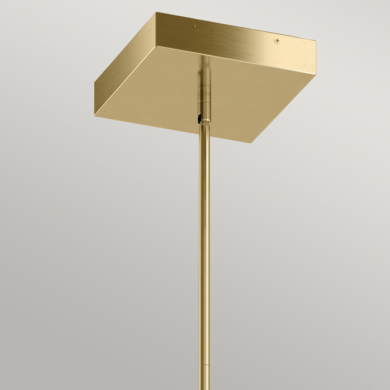 LED Hängelampe Modern B: 35,6 cm in Creme Gold 3000 K Lampe, Lampenschirm