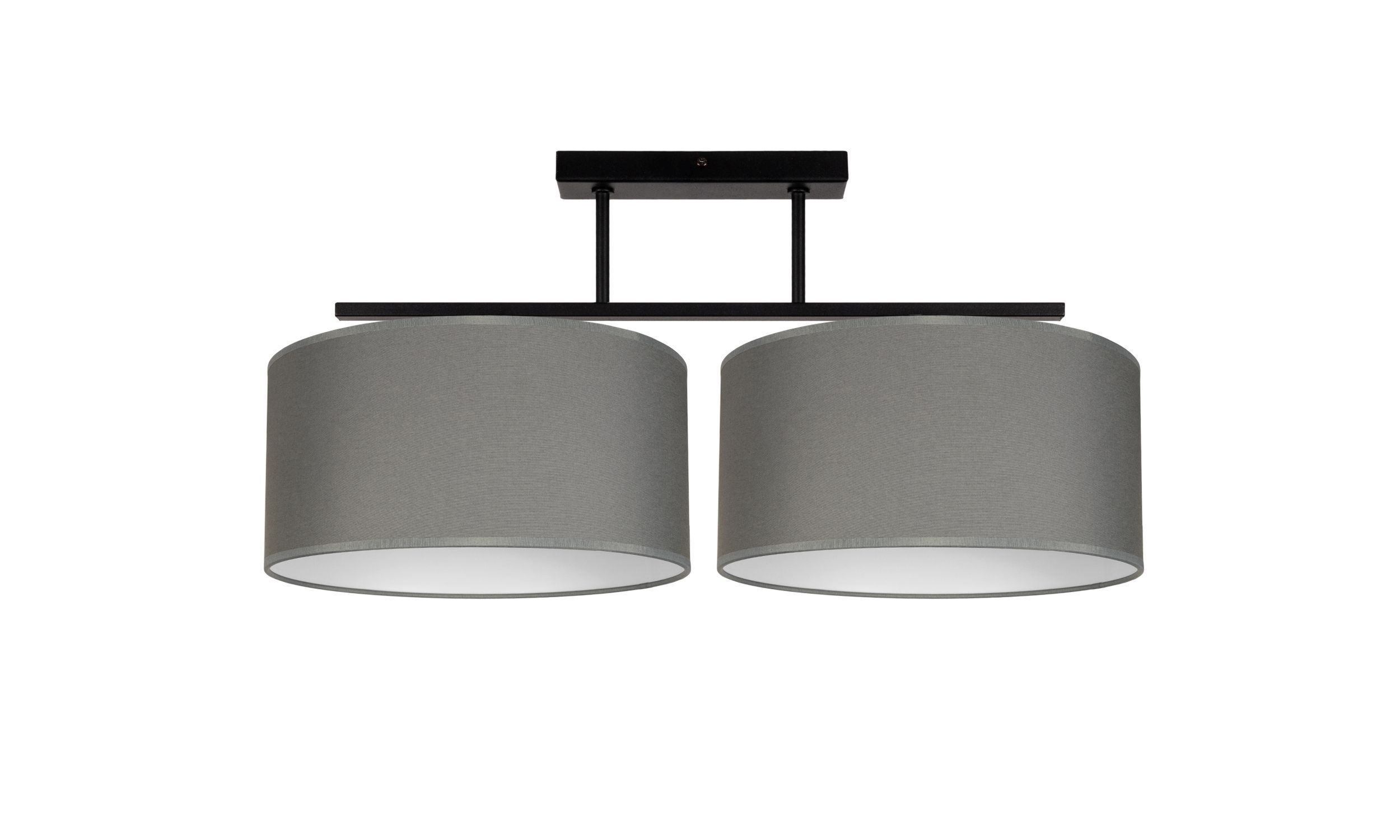 Blendarme Deckenlampe Stoff Schwarz Graphit E27 L:70 cm Deckenleuchte, Lampe