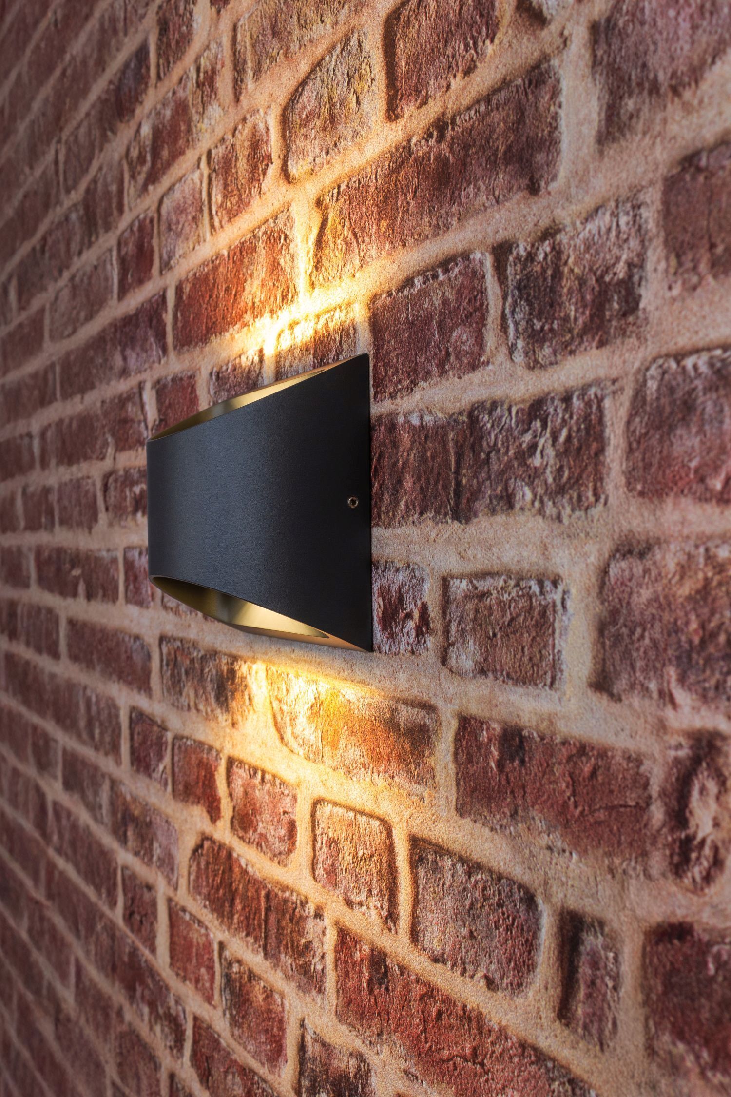 LED Wandleuchte Außen Aluminium IP44 B:13,1 cm Up Down