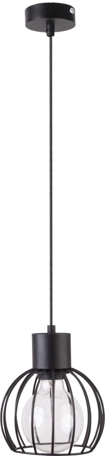 Schwarze Pendelleuchte rund geometrisch Leuchte, Lampe, Deckenleuchte