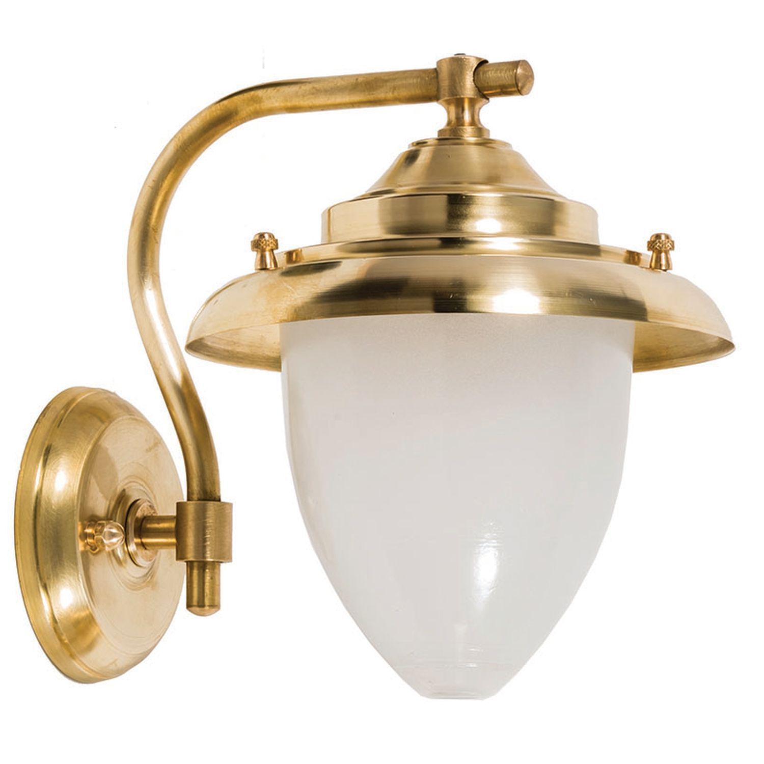 Wandlampe Außen Messing Maritim IP43 Haus Hof Tür